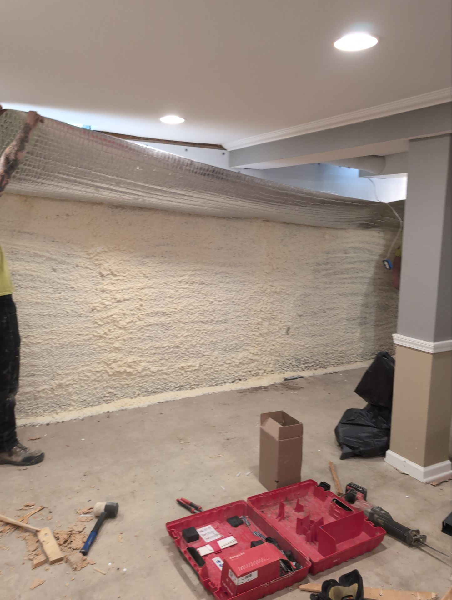 Interior Basement Waterproofing System and Egress Window Installation by Toledo Basement Repair 