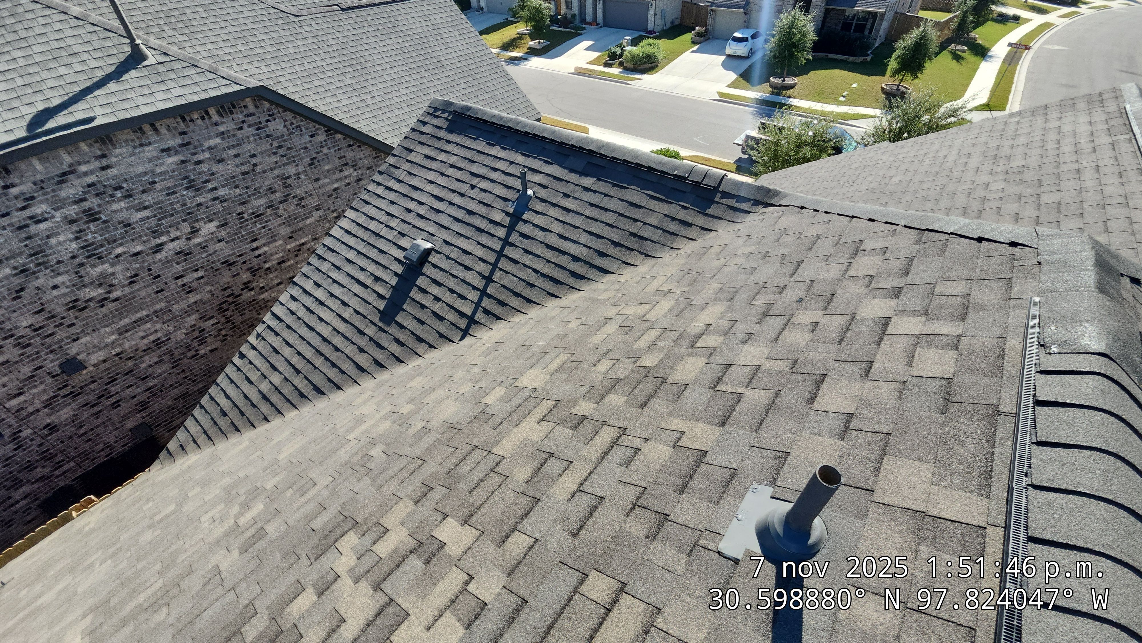 Hail Damage Roof Replacement and Sheathing Repair in Leander by Caliber Restoration LLC