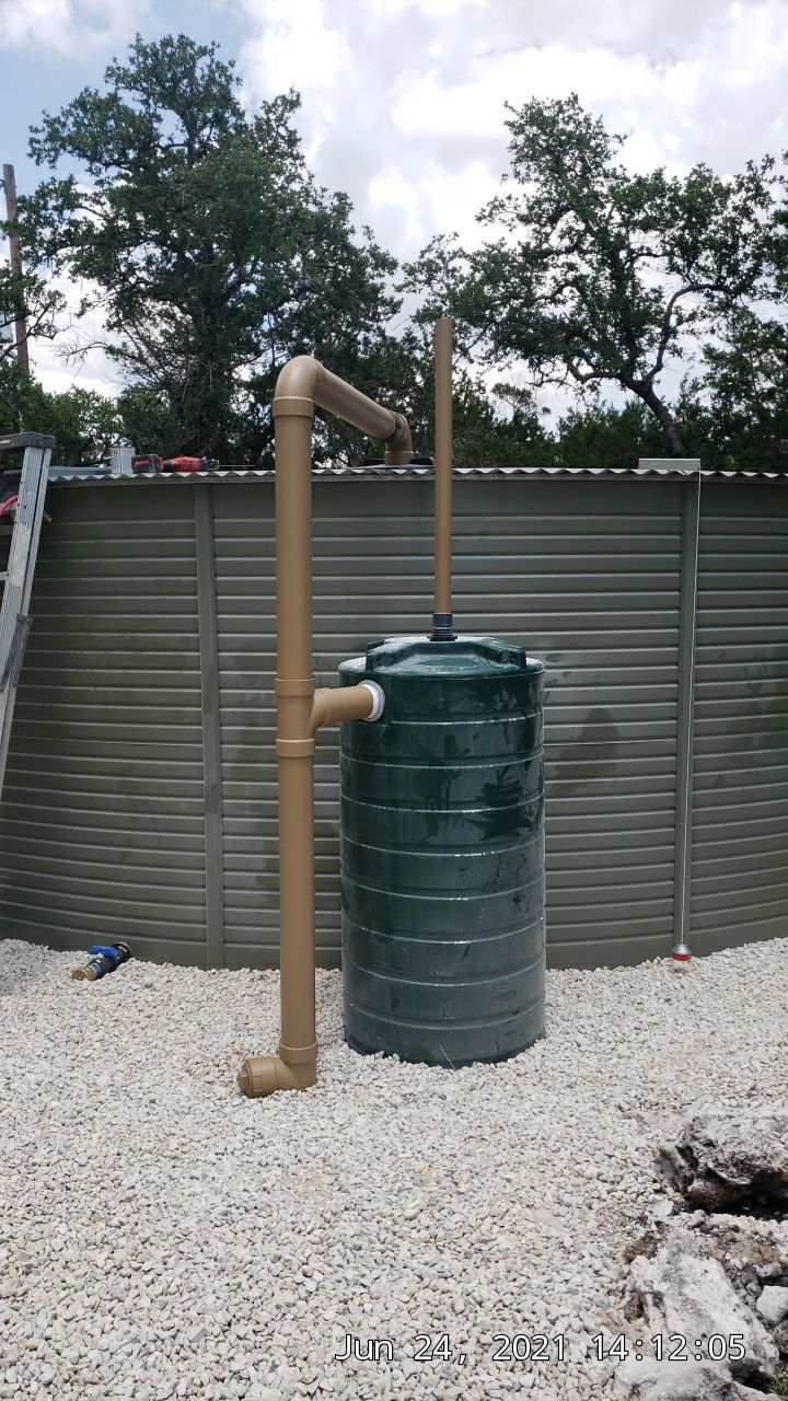 Rainwater Harvesting Full Potable System New Braunfels by Hill Country Rain Water