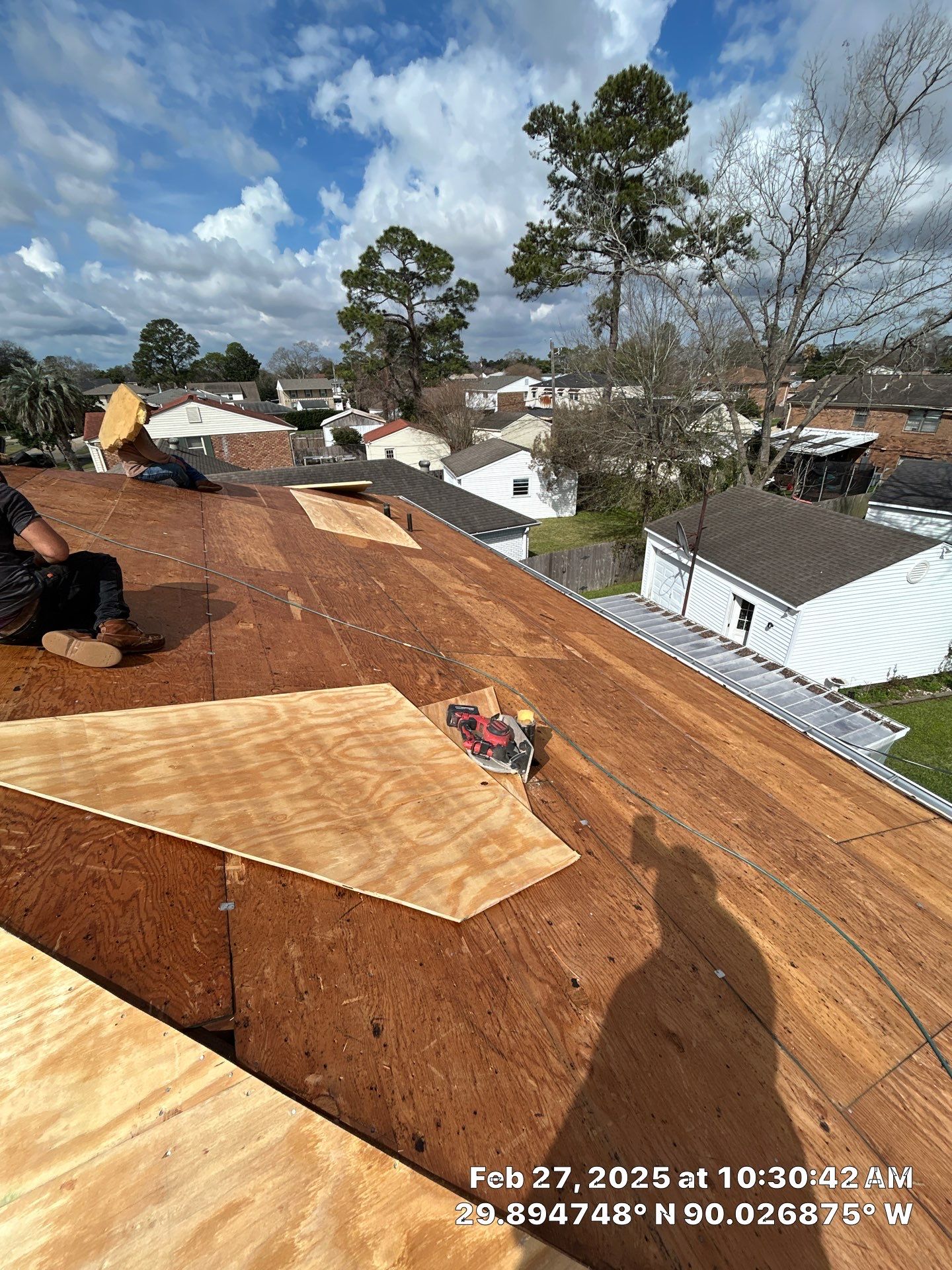 Project in Gretna by Robertson Roofing & Siding Inc