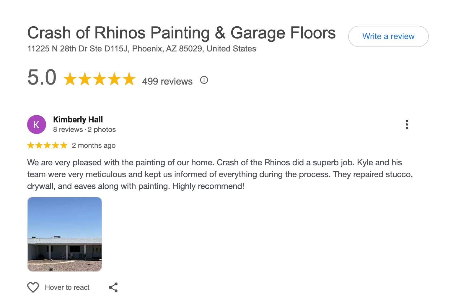 Exterior Painting - Buckeye by Crash of Rhinos Painting & Garage Floors