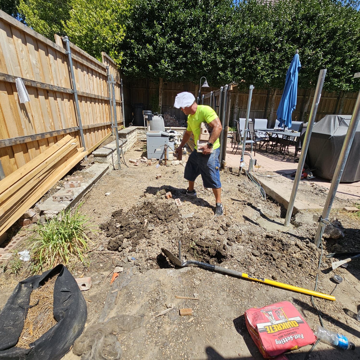 Fence & Concrete Patio by EL-GC LLC 