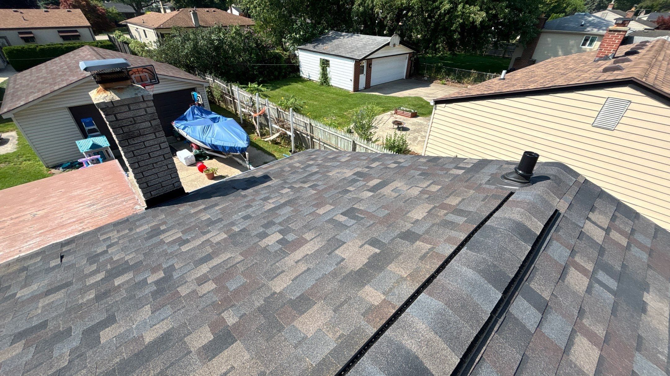 Roof Replacement using Owen Black Sable by 180 Contractors