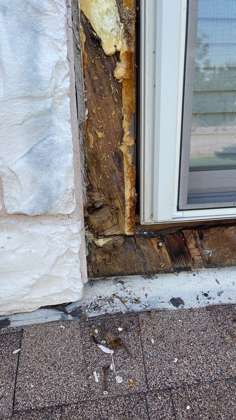 Leak Repair over Master Bedroom and Bathroom by Tex-Line Roofing