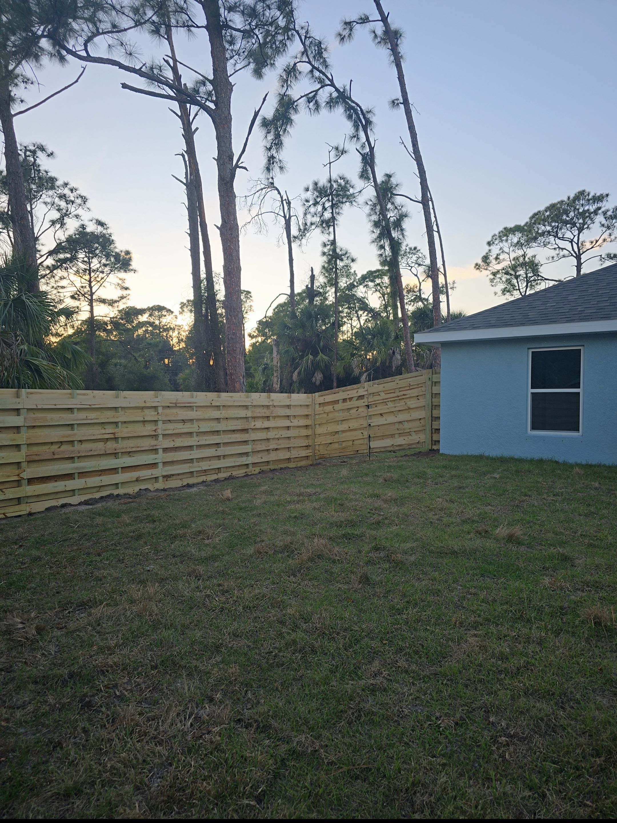 Horizontal Wood Shadowbox in North Port by True Fence LLC