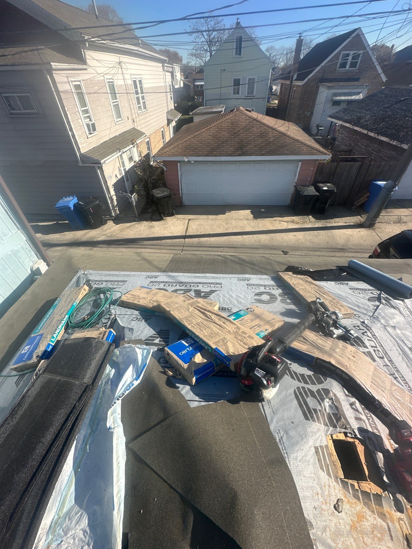 Roof replacement and interior repair by wind damage by Just Brilliant Restoration JBR