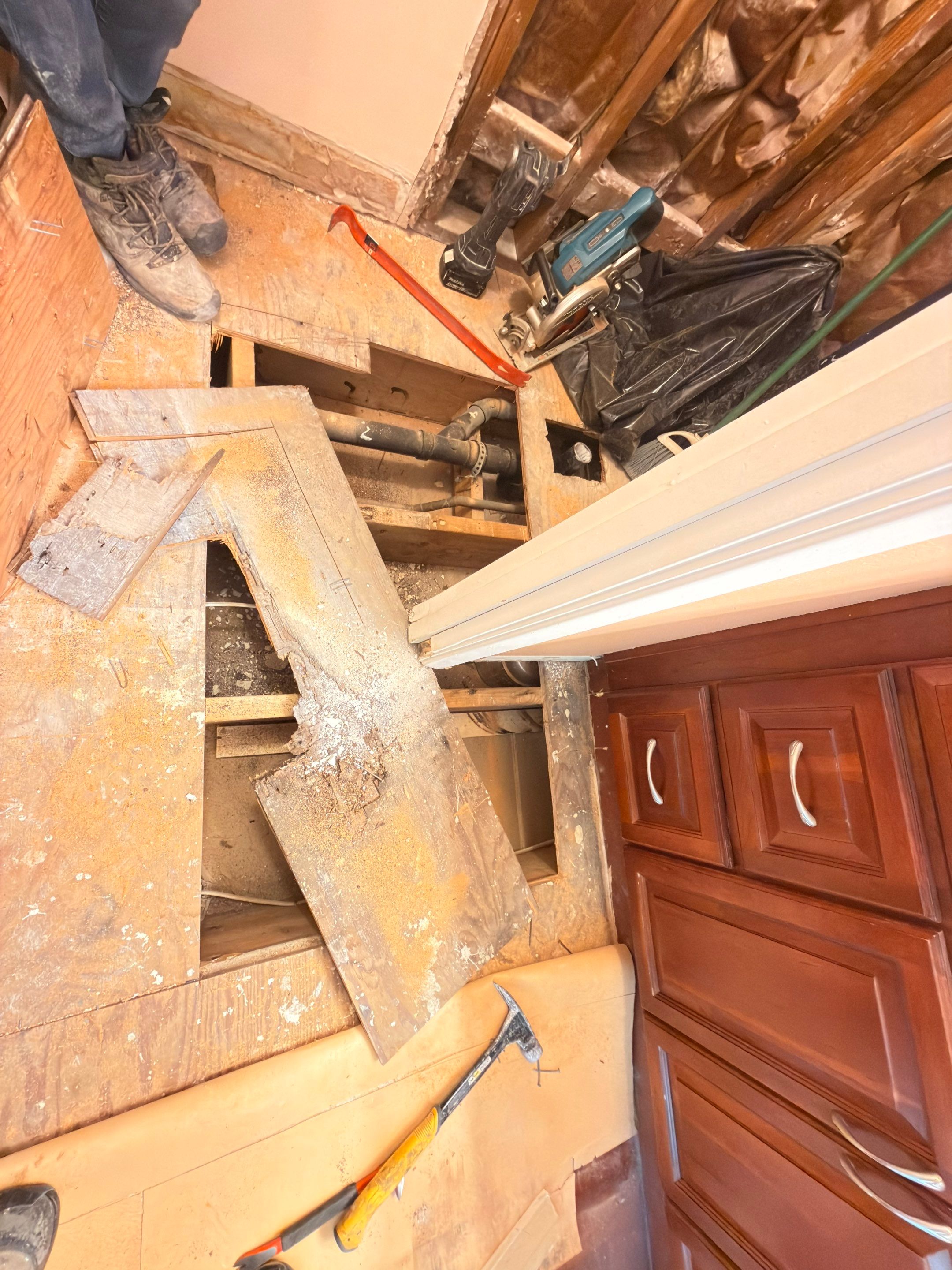 Shower Remodel due to Water Intrusion by Anza Builders, Inc. 