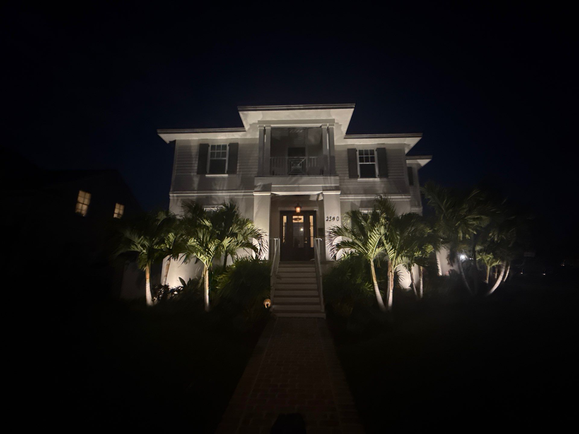 Full Architectural and Color-Changing Landscape Lighting in St. Petersburg by Elegant Accents