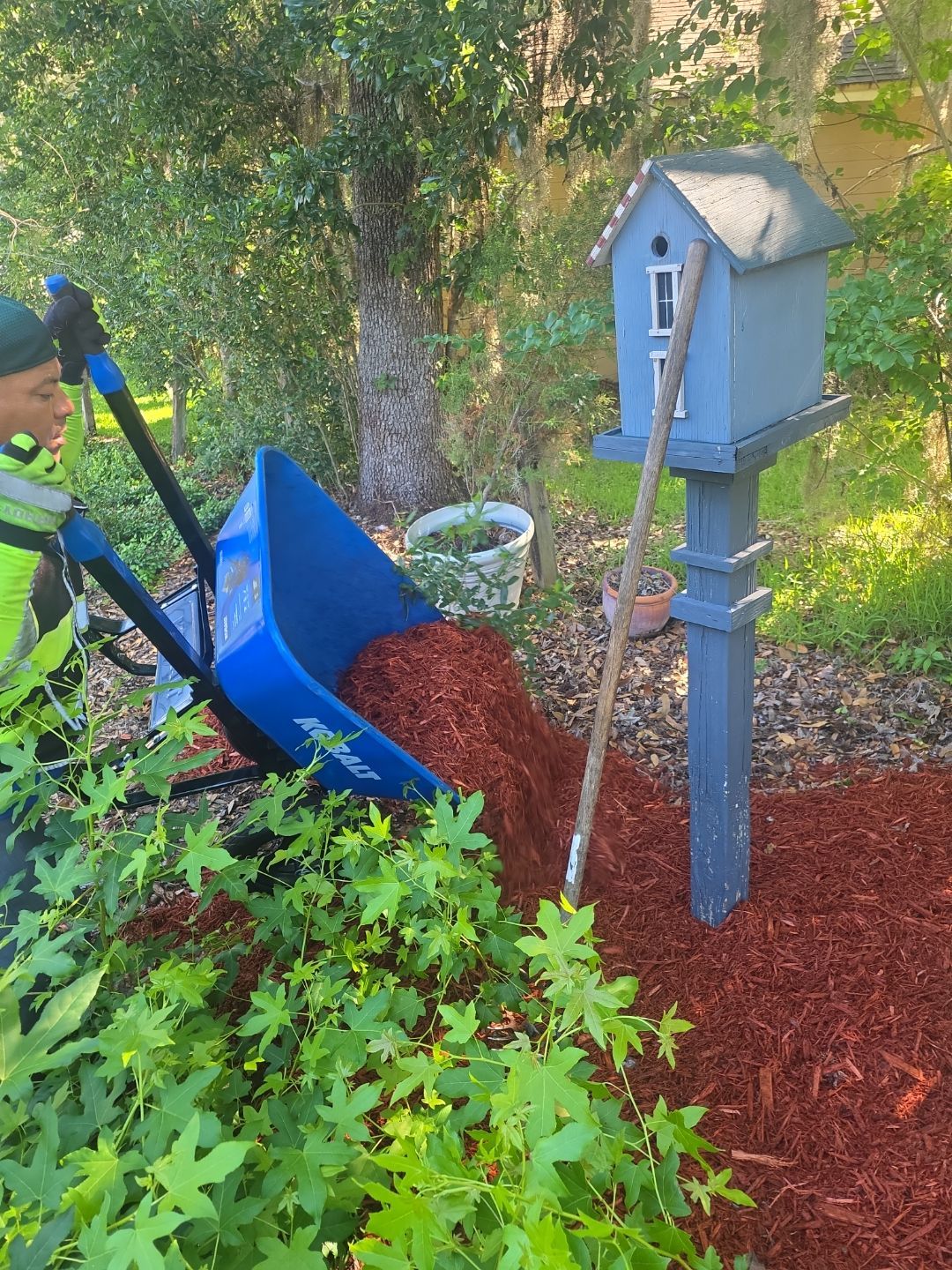 Residential | Mulch Install  by ProGreen Services