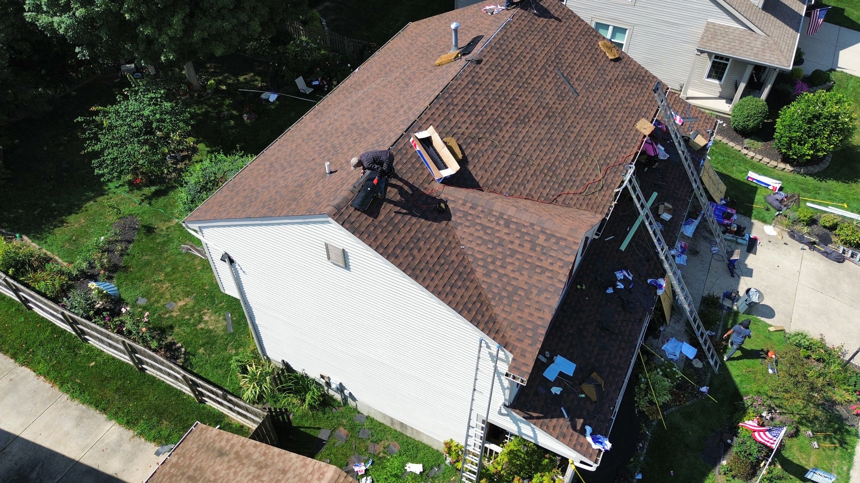 Residential Roofing Installation using Timberline HDZ Shingles - Hickory by RoofX 