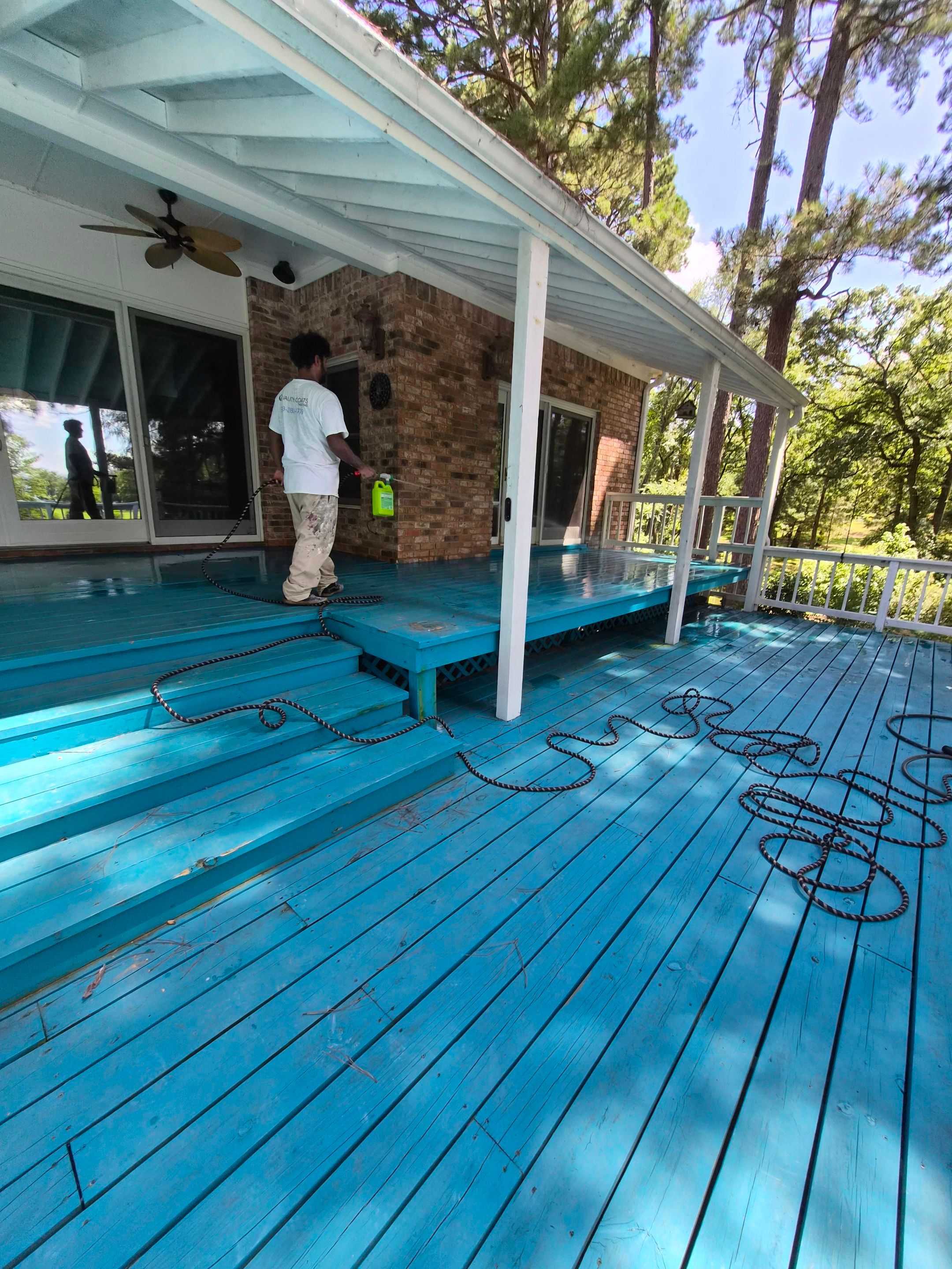 Vibrant Deck Gets New Life in Flint Texas by Quality Coats Painting