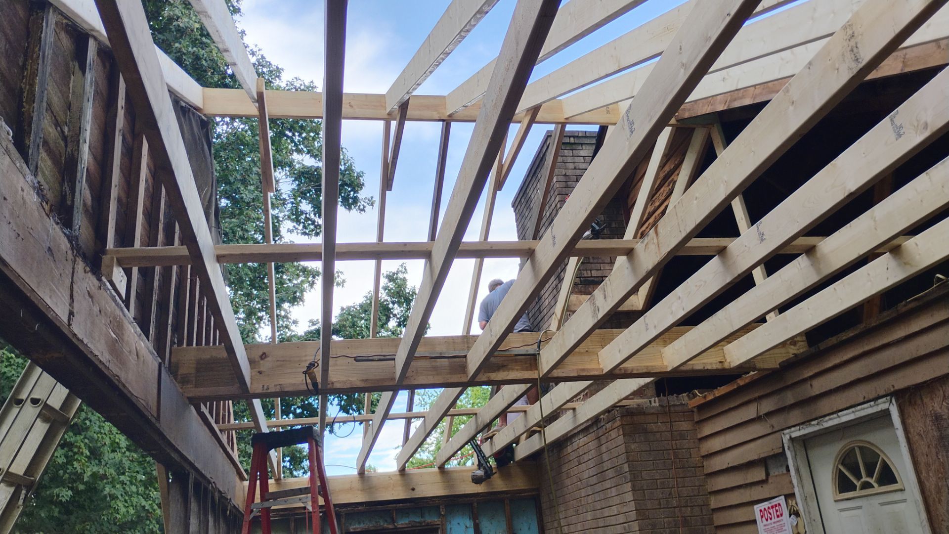 Syler roofing job by BROCK BUILDERS 