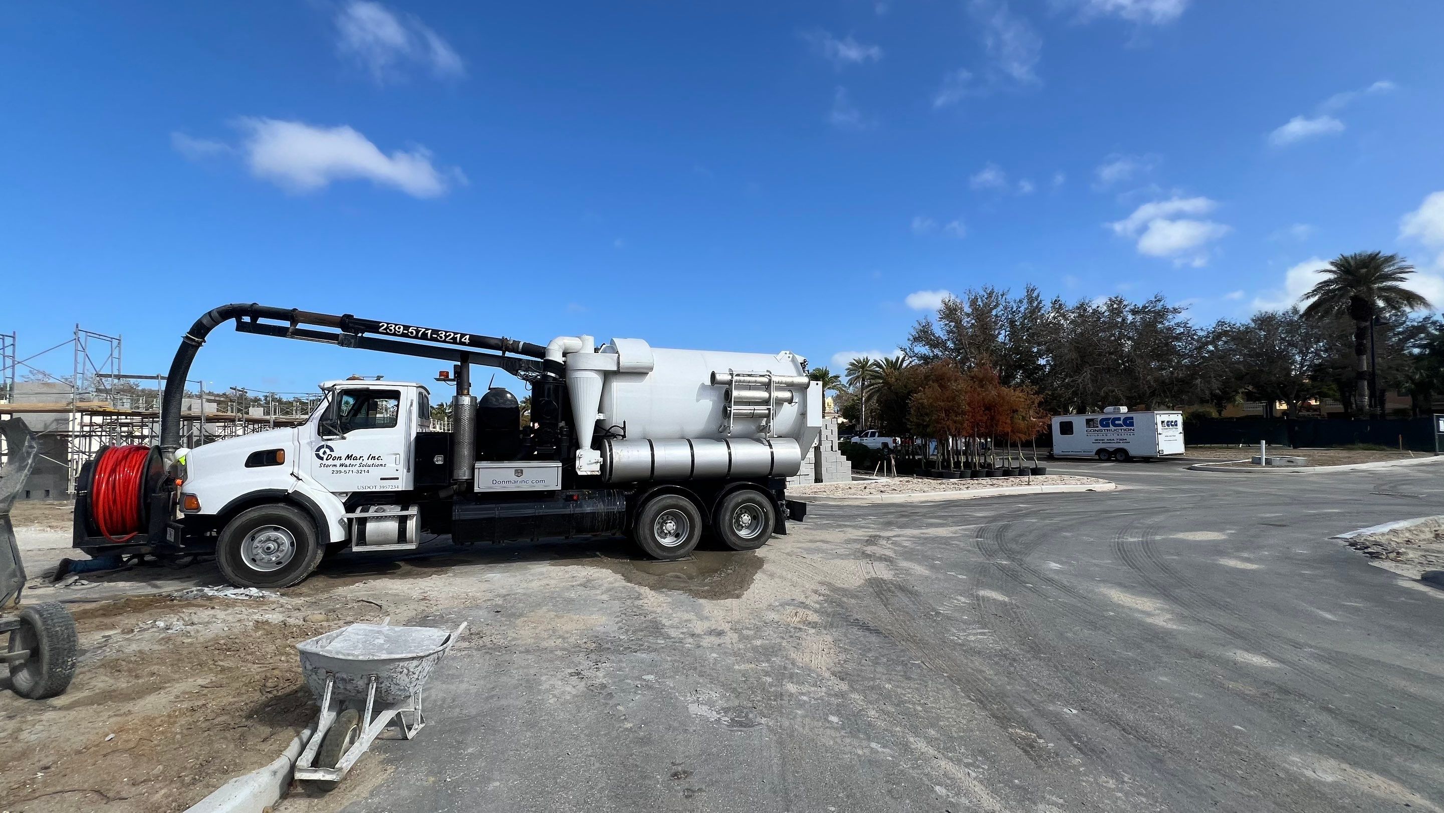 New Commercial Construction Sewer System Cleaning by APS Power & Water