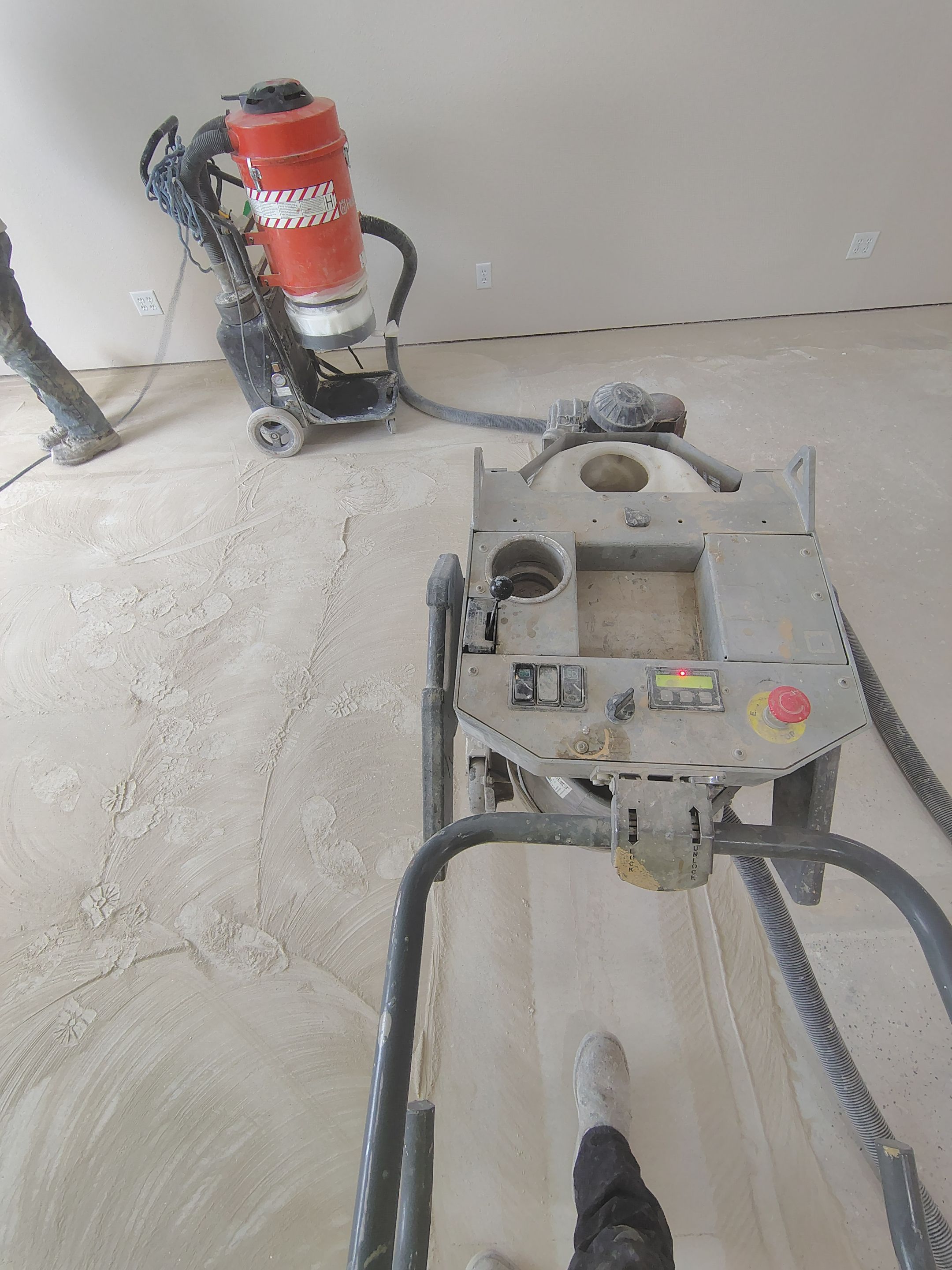 Durable Epoxy Flake Floor Coating for Commercial Workshop by Select Painting, Coatings & Garage Cabinets