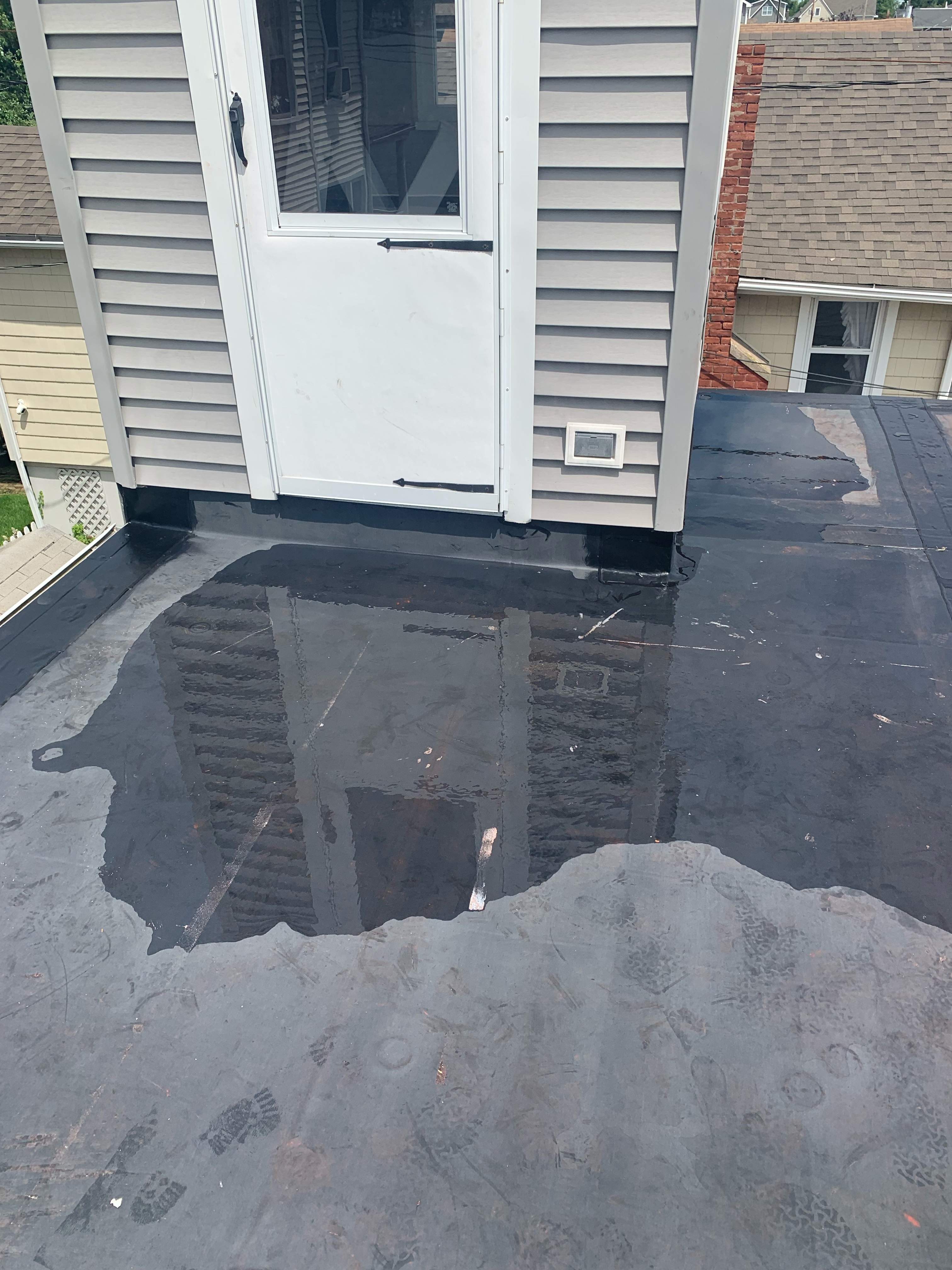 Deck Installation using trex over epdm roof by A Plus Exterior