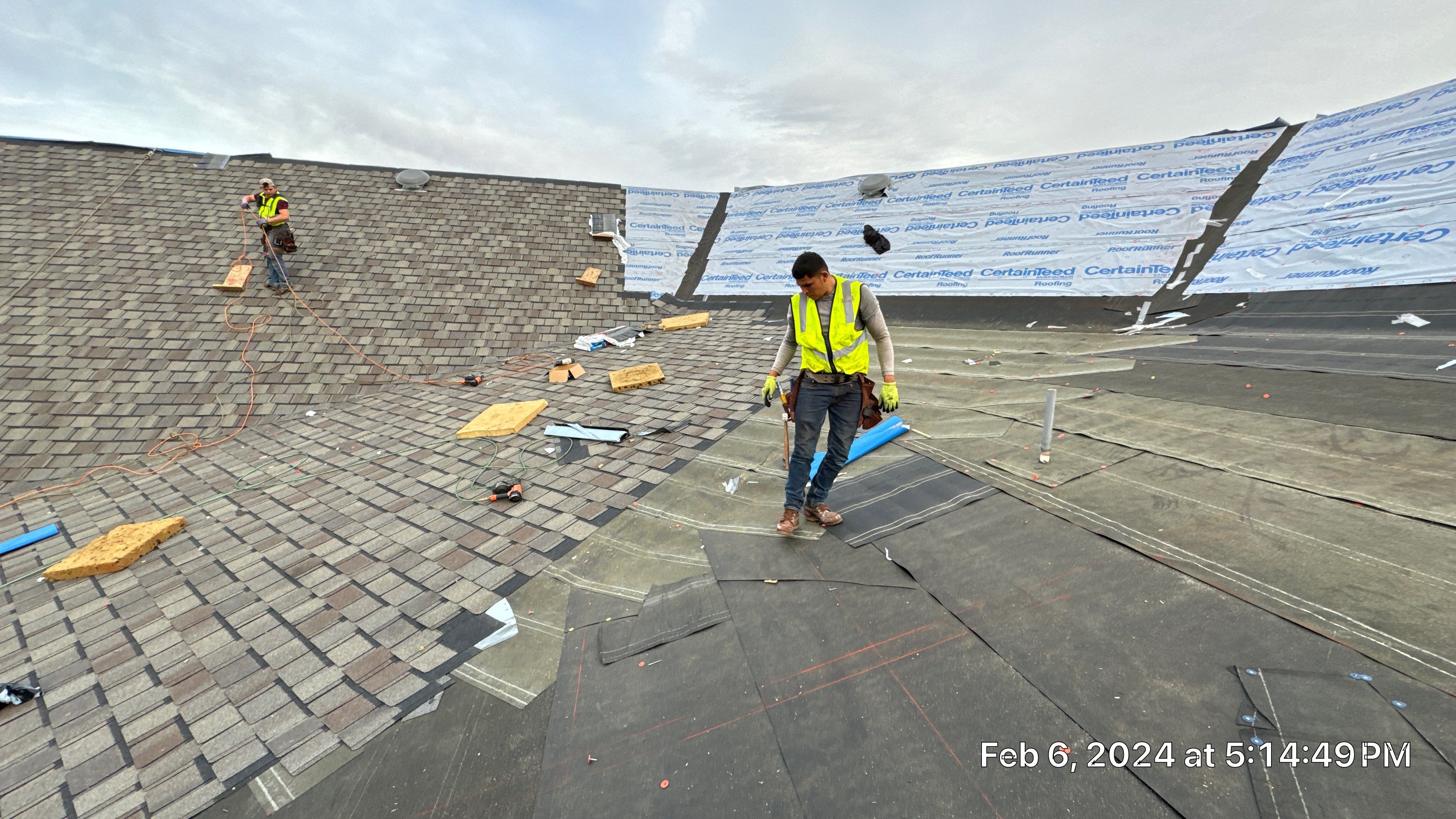 Reroof using Certainteed Integrity Roof System by Castillo Roofing