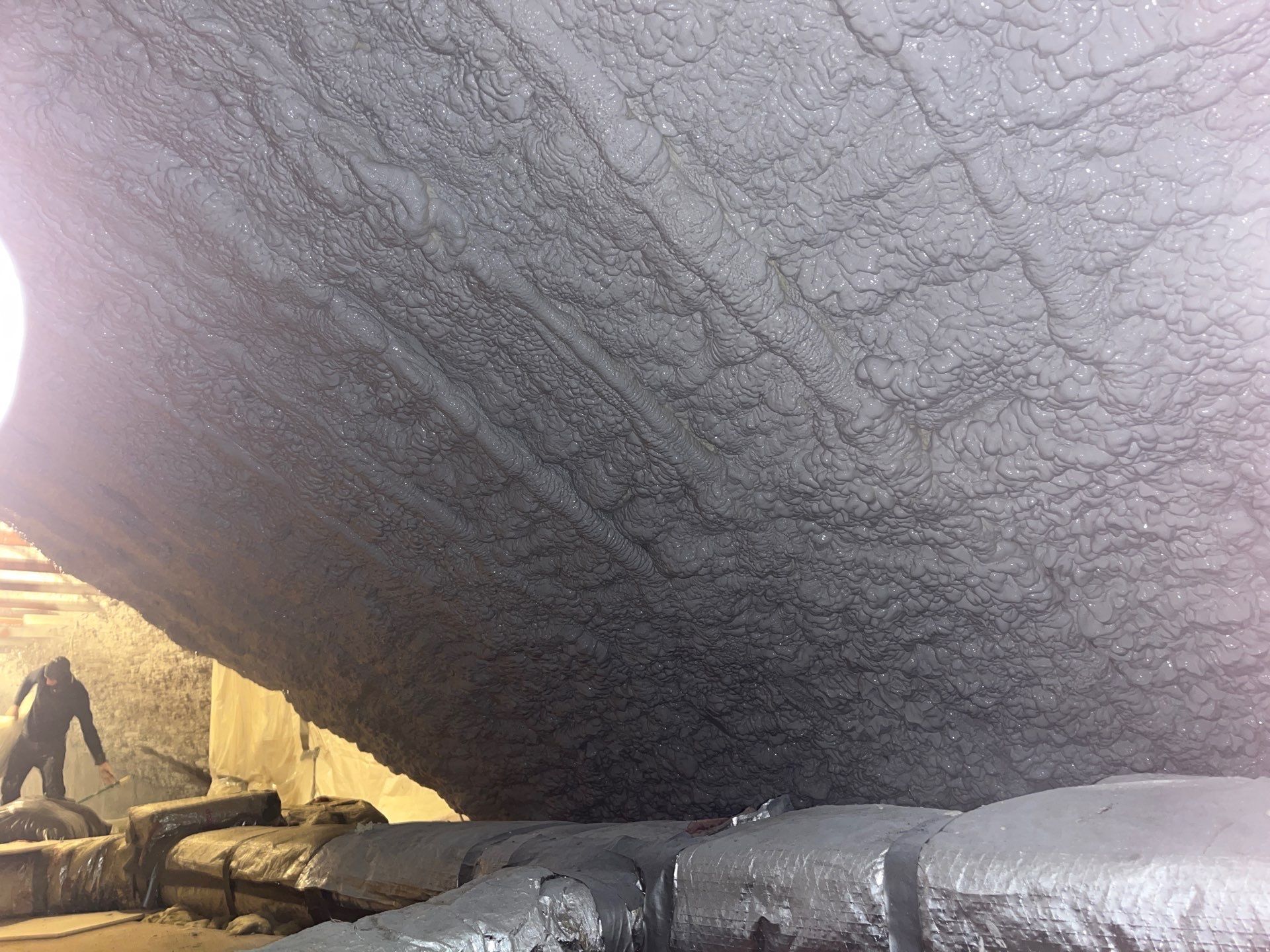 Attic Retrofit using open cell spray foam by NYS Foam & Energy