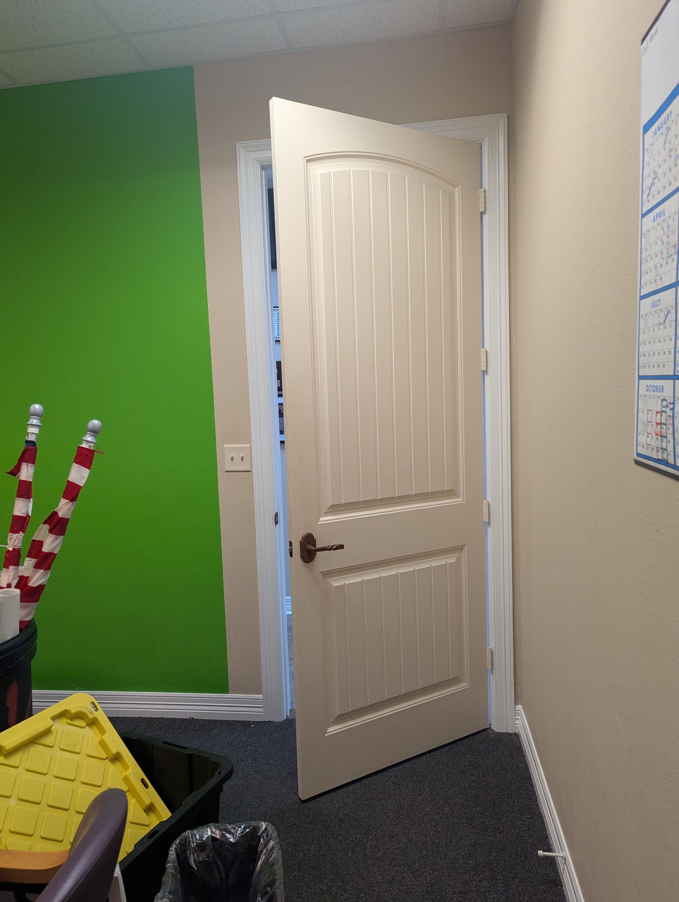 Commercial Interior Painting at KYKX 105.7 in Longview, TX by Quality Coats Painting
