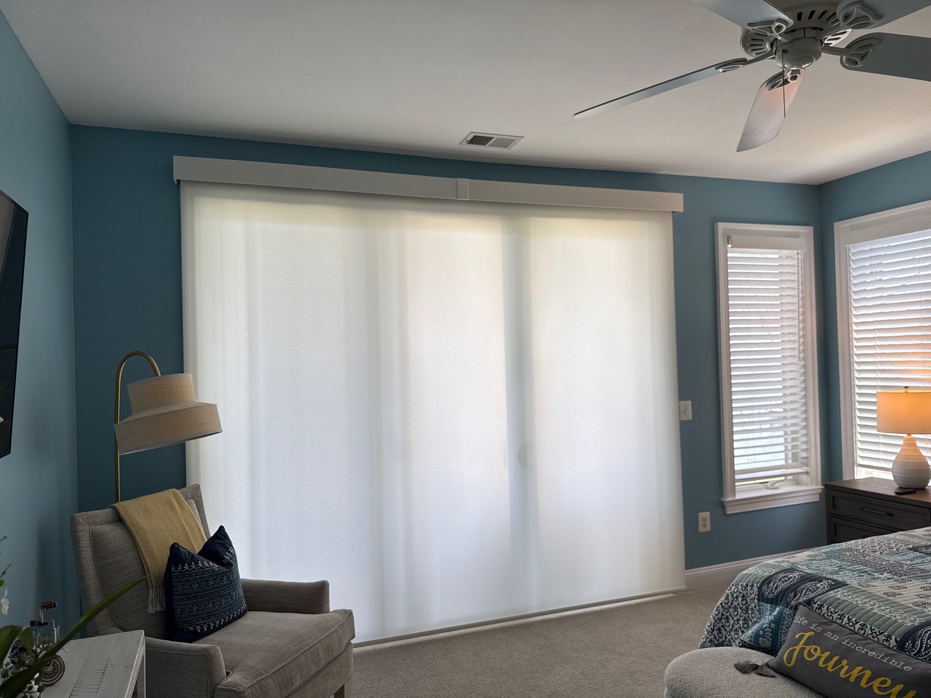 Roller Shade Project in North Beach, MD by Southern Maryland Custom Blinds