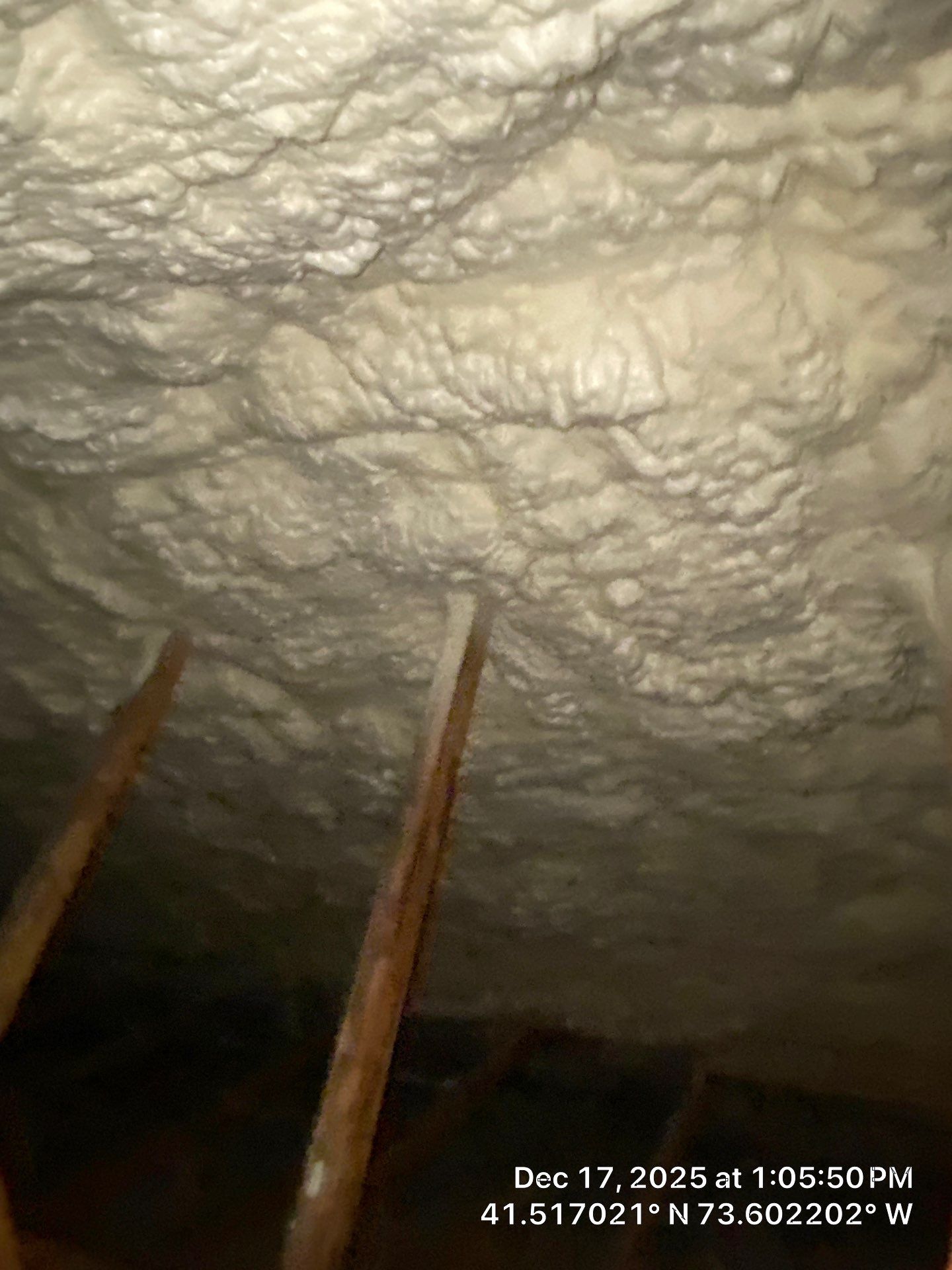 Attic Insulation using open cell spray foam by NYS Foam & Energy