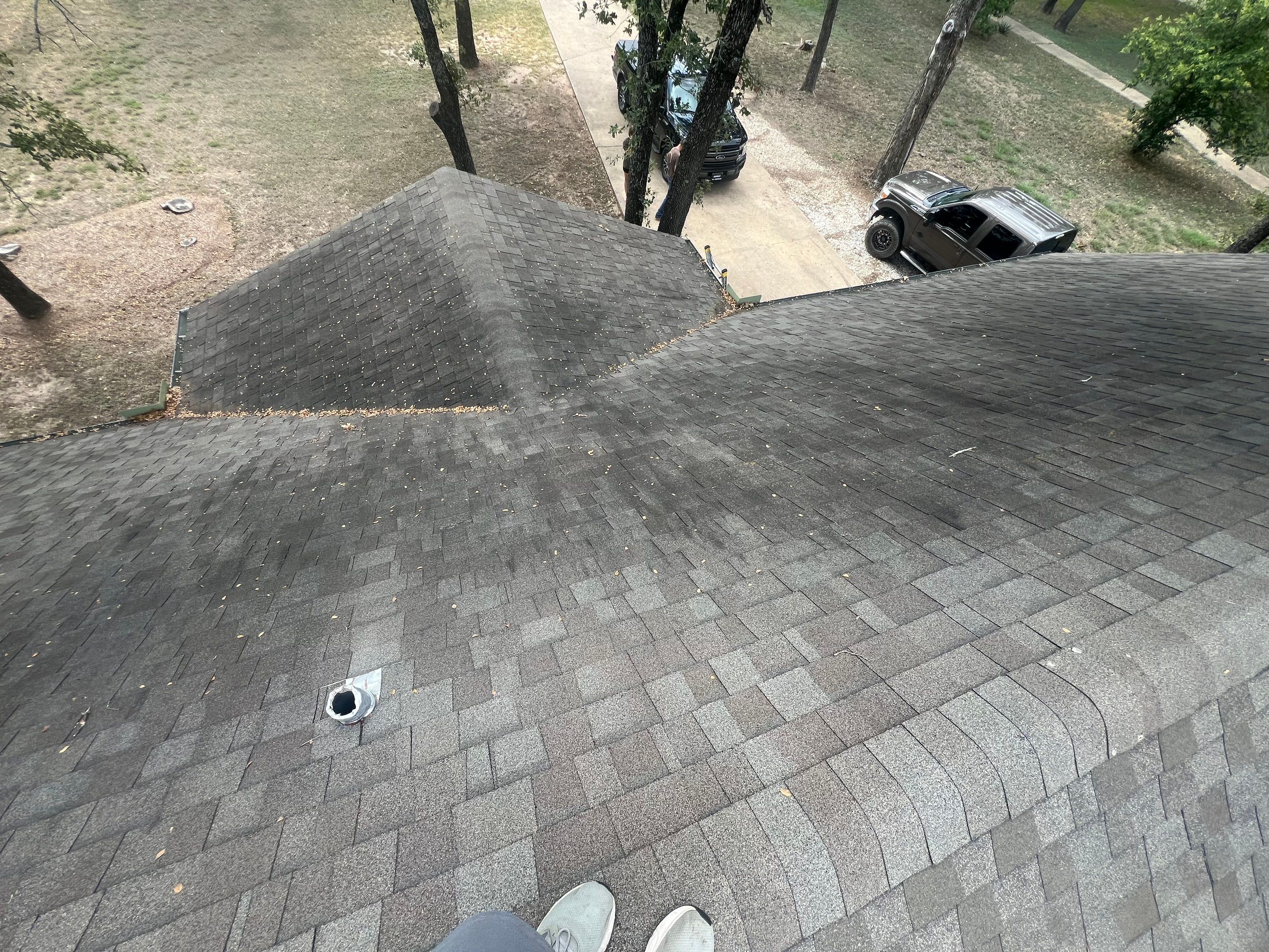 Residential Roofing Installation using IKO Cambridge 30yr Architectural Shingles. Color: Dual Black by WR Roofing Solutions