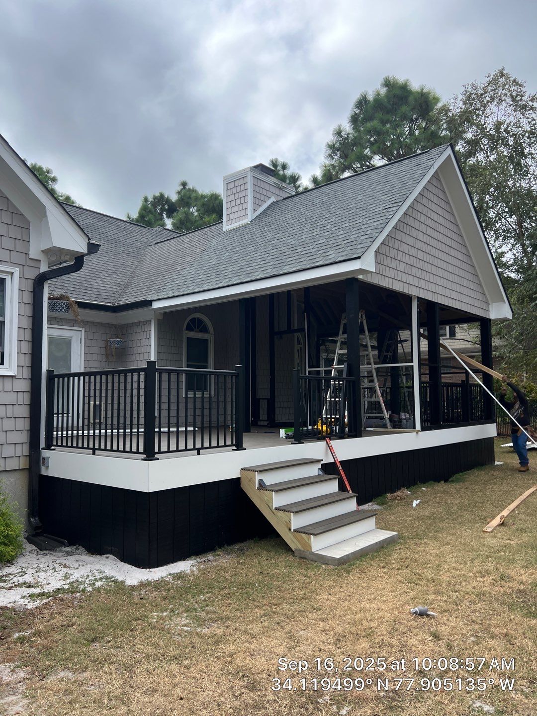 Back Porch Addition in Beau Rivage  by RGR Construction and Roofing, LLC