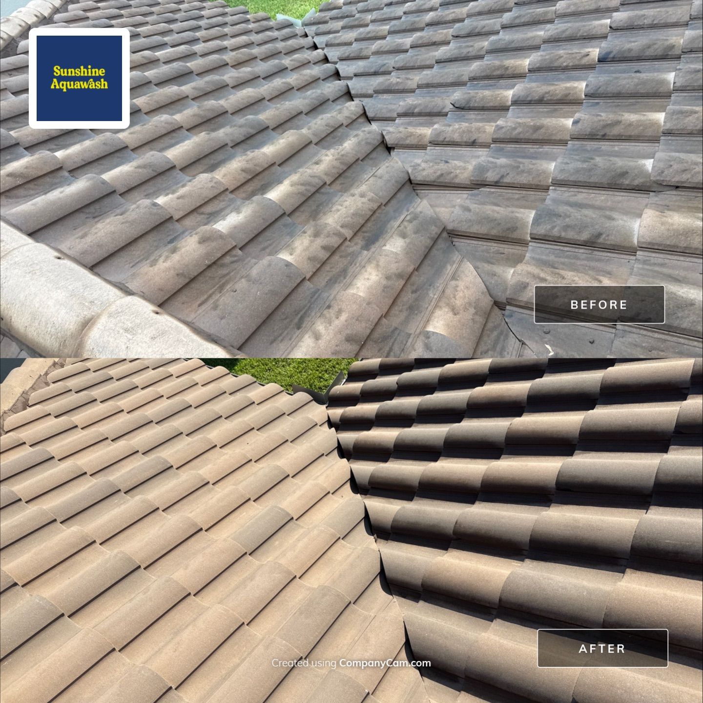 Concrete Tile Roof, Paver Driveway & Lanai Cleaning – Artisan Lakes Esplanade, Palmetto, FL by Sunshine AquaWash