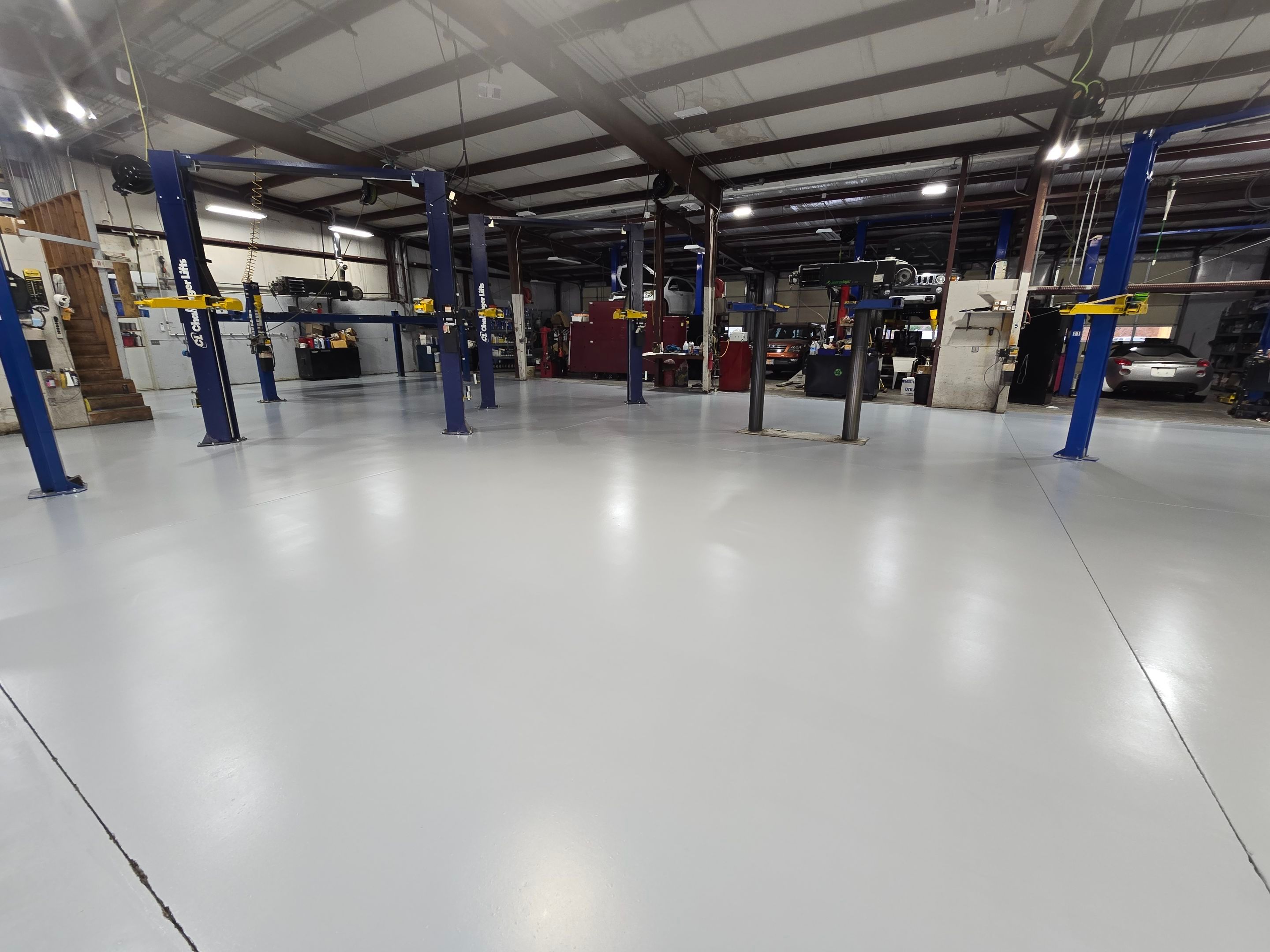 UDP Shop Floor Completed Using Grayhawk by Elite Floor Solutions