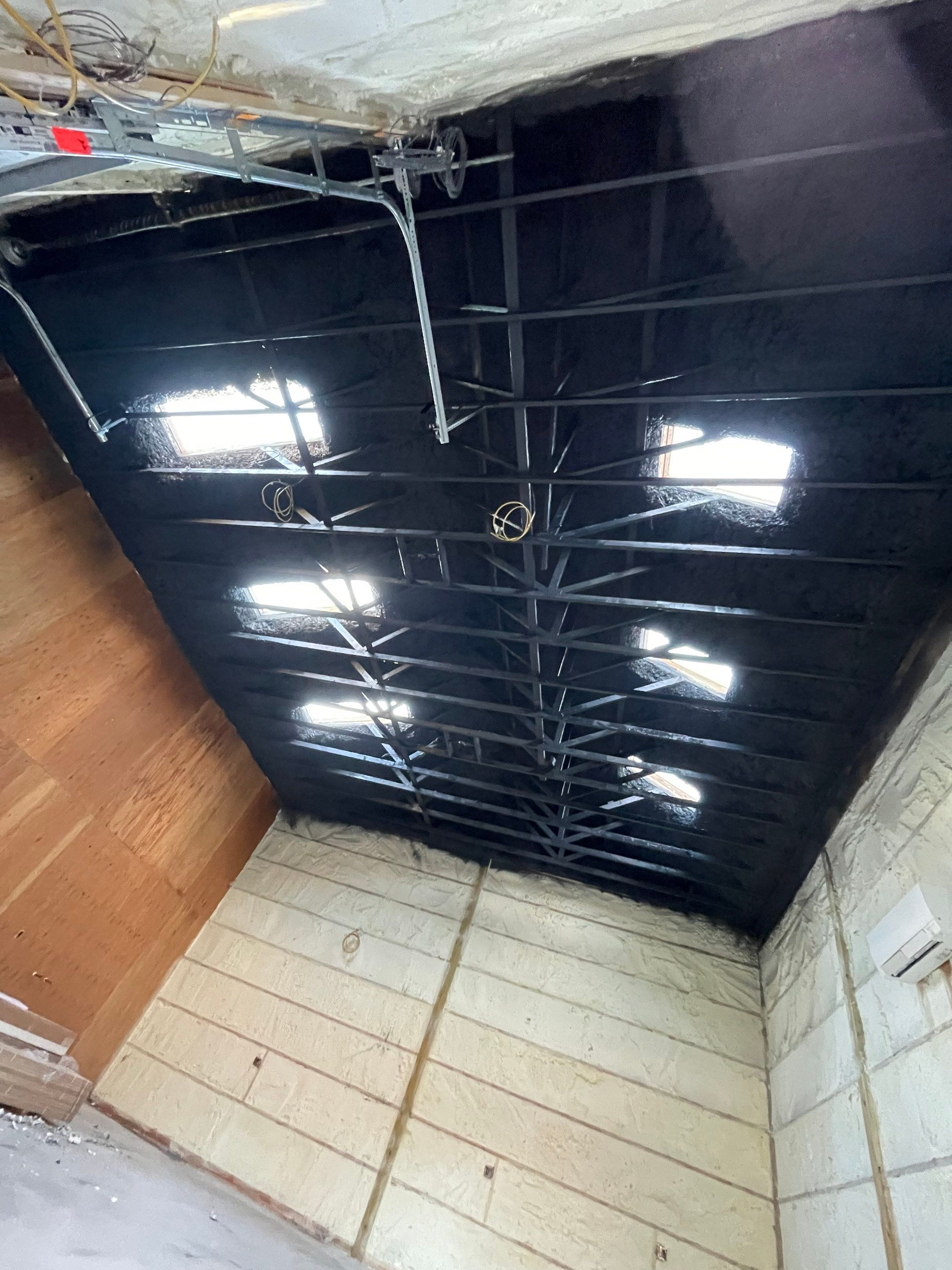 Open Cell Spray Foam to a Pole Barn by NYS Foam & Energy