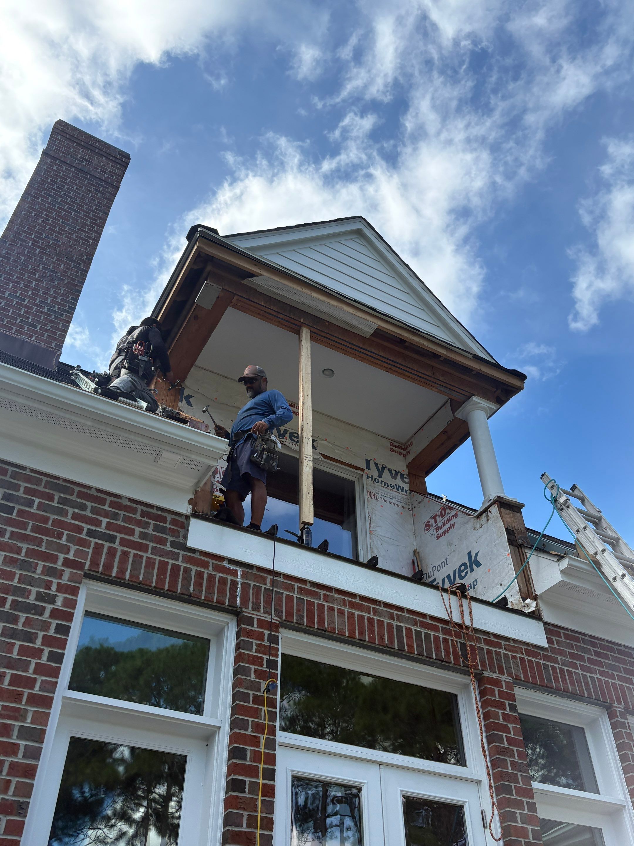 Southport Dormer Siding Replacement and Architectural Trim Restoration by Ideal Siding Wilmington, NC