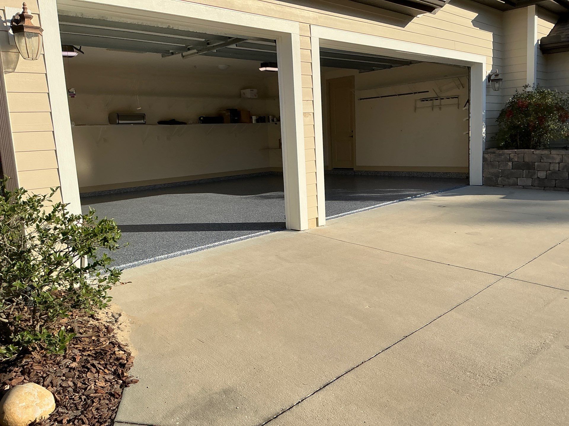 Garage in Gainesville, FL in Denim by Cross Creek Concrete Coatings