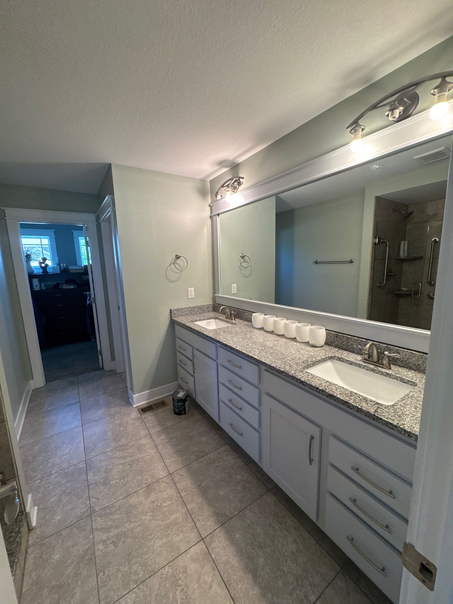 Residential Interior Repaint Color Change on Walls and Cabinets by Midwest Paint LLC