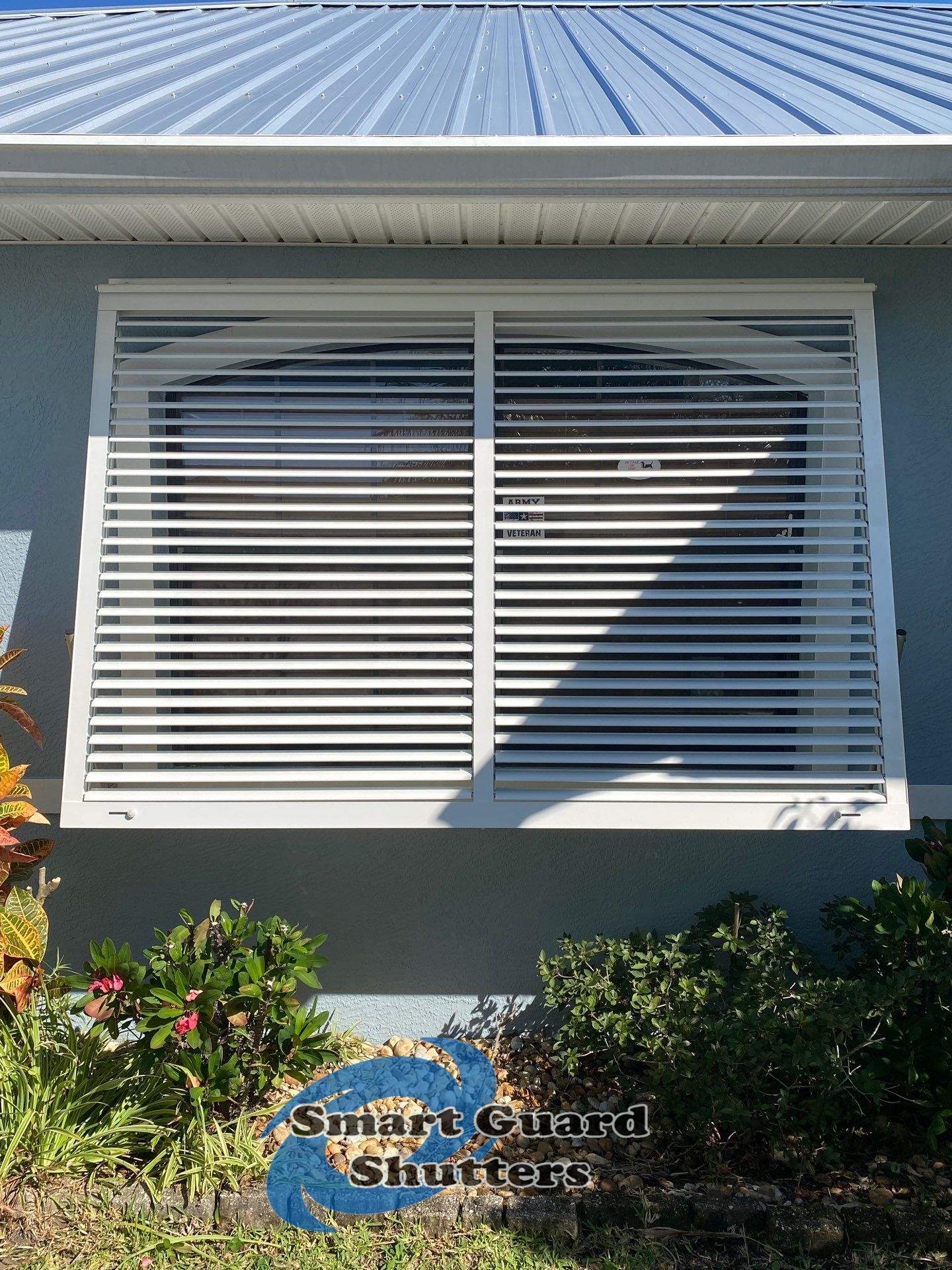 Hurricane Protection in White by Smart Guard Shutters