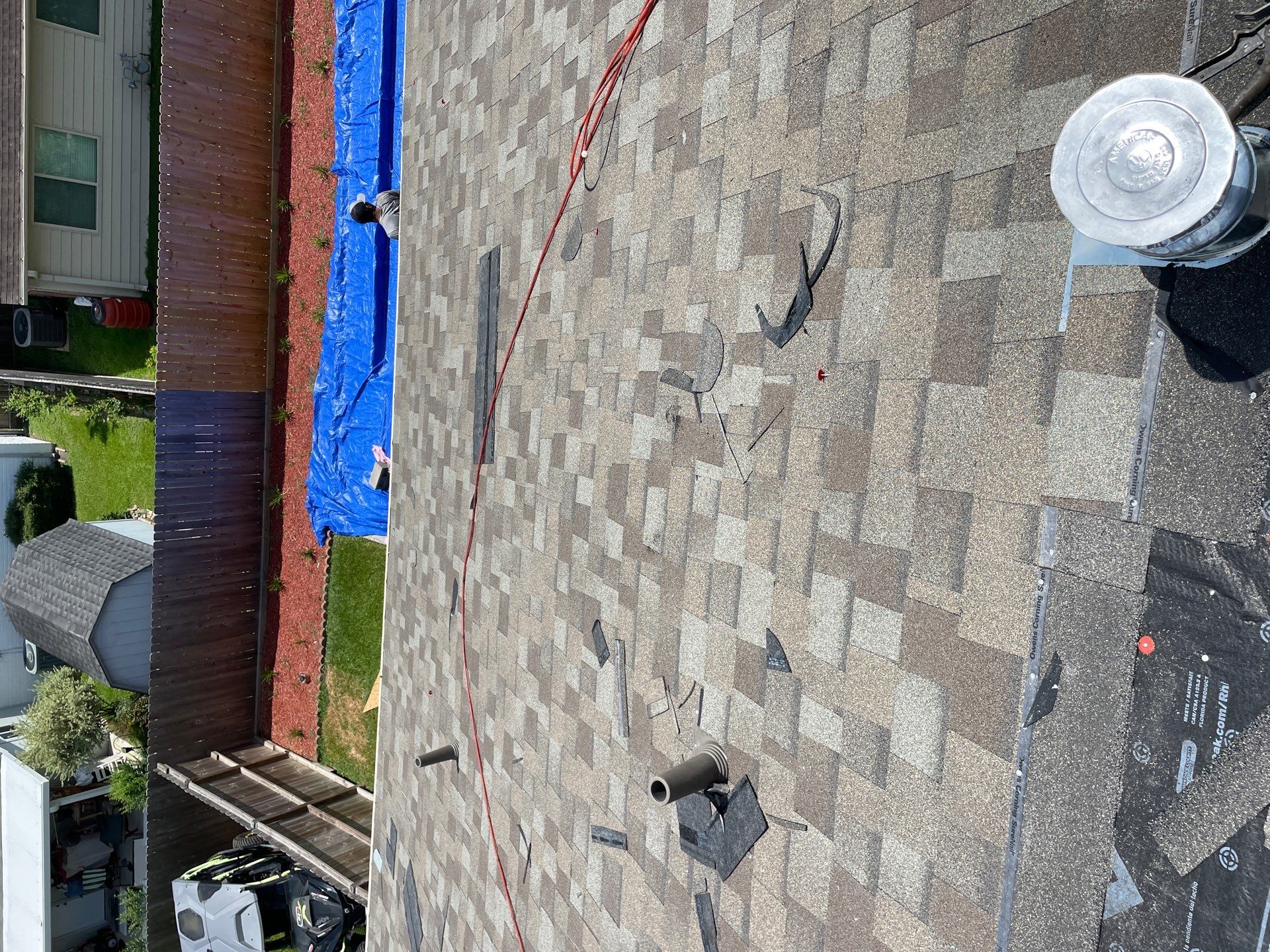Residential Roofing Installation using Owen's Corning Duration (Lifetime) Shingles by Roof Repair Company