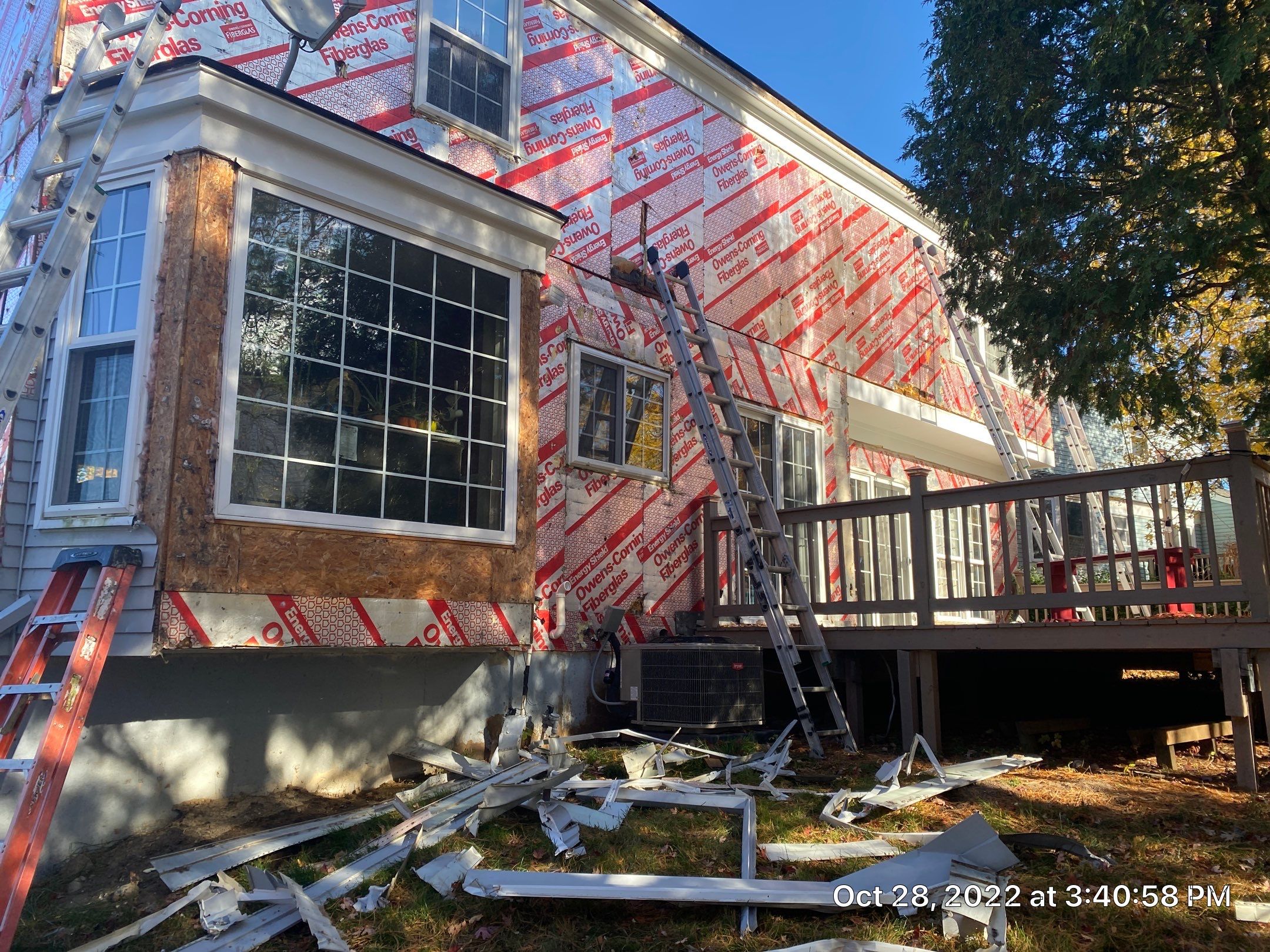 Siding Replacement using Certainteed Restoration Classic D4 Midnight Blue by 180 Contractors