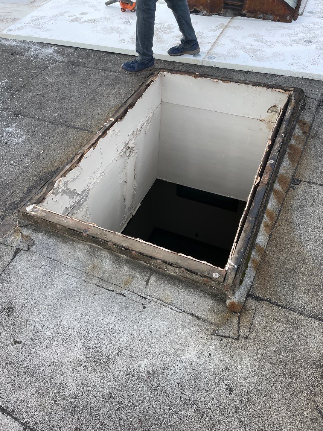 Commercial Flat Roof Installation using GAF 60Mil TPO  by Orezona Building & Roofing Company, Inc.