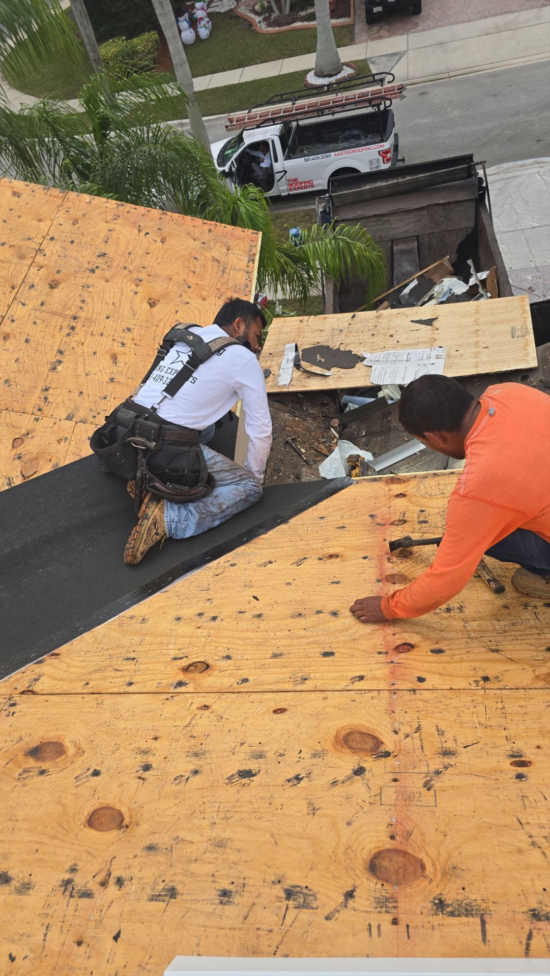 Coconut Creek Residential Tile Roof Replacement with Hurricane Ties by Aastro Roofing
