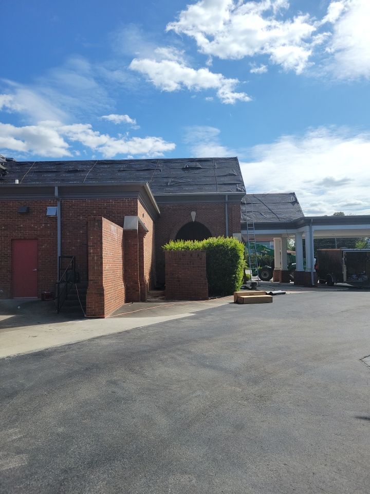 Commercial Roofing Installation using High Grade Asphalt Shingles by Carolina Trophy Roofs