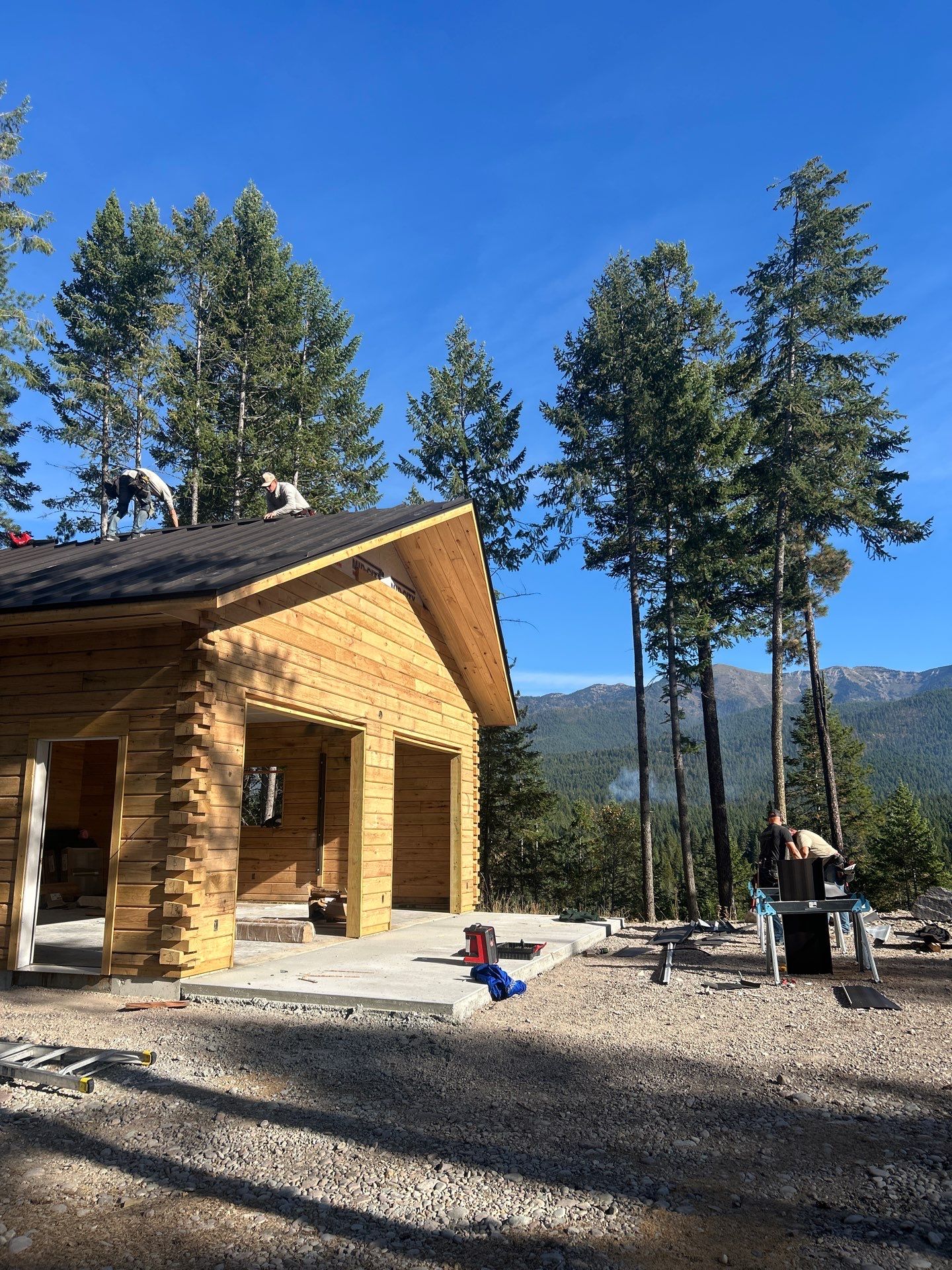 Mechanical Lock Standing Seam - CMG ULG Dark Bronze  by Montana Roofing Solutions