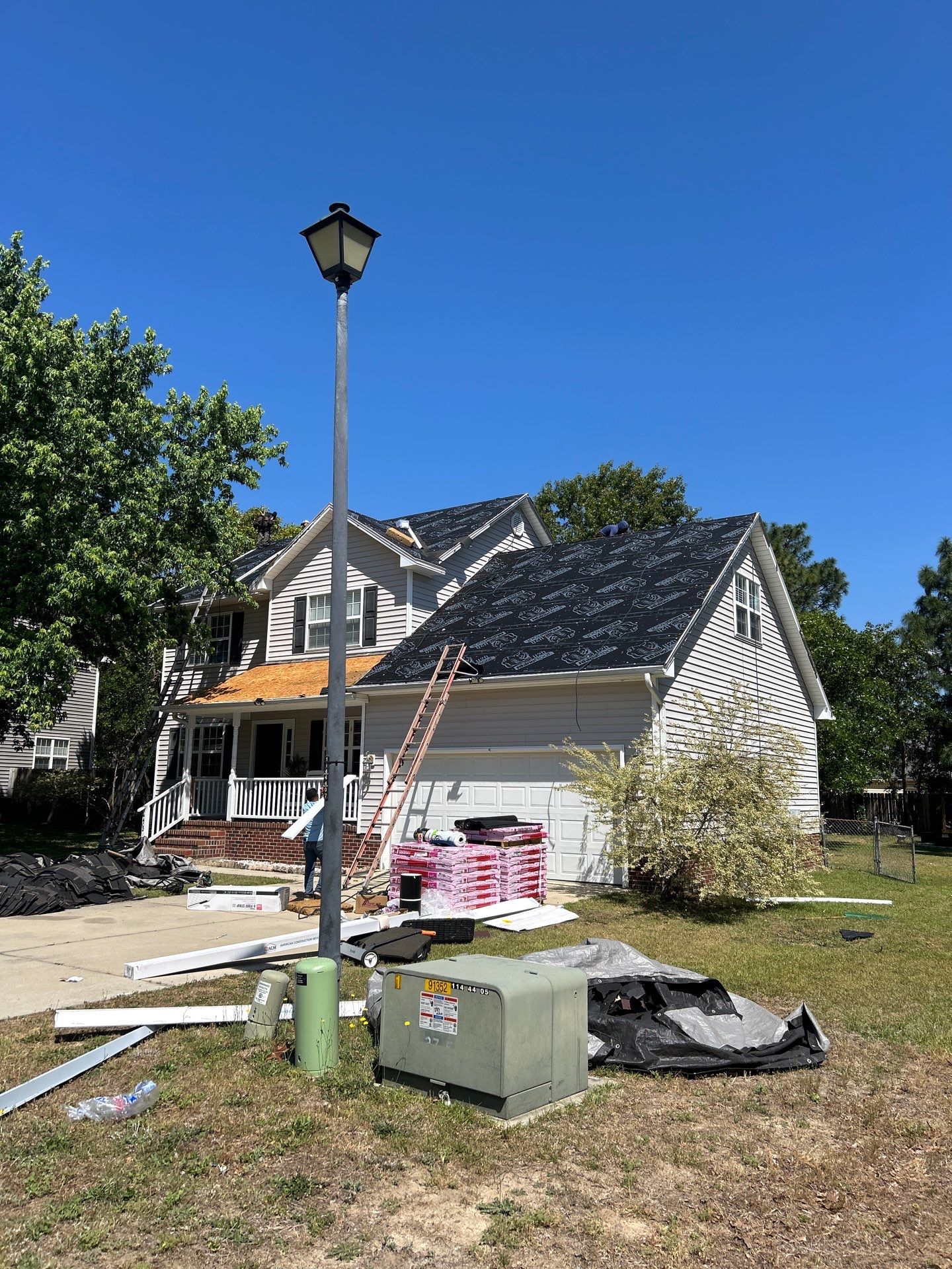 Residential Roofing Installation using Owens Corning by Karcher Roofing & Construction