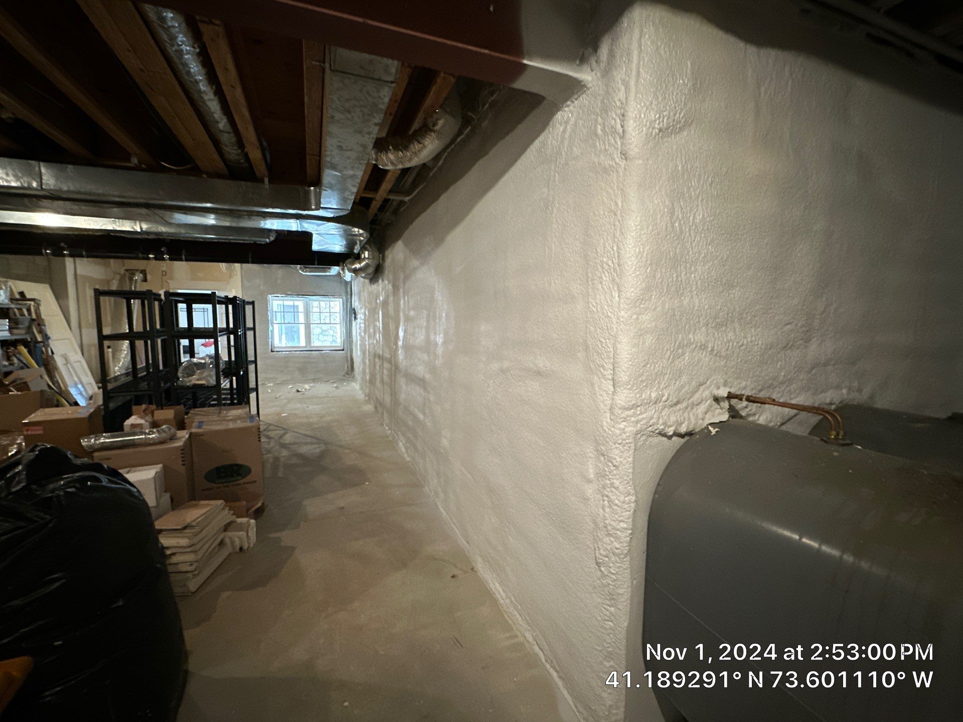 Attic Insulation using open cell spray foam by NYS Foam & Energy