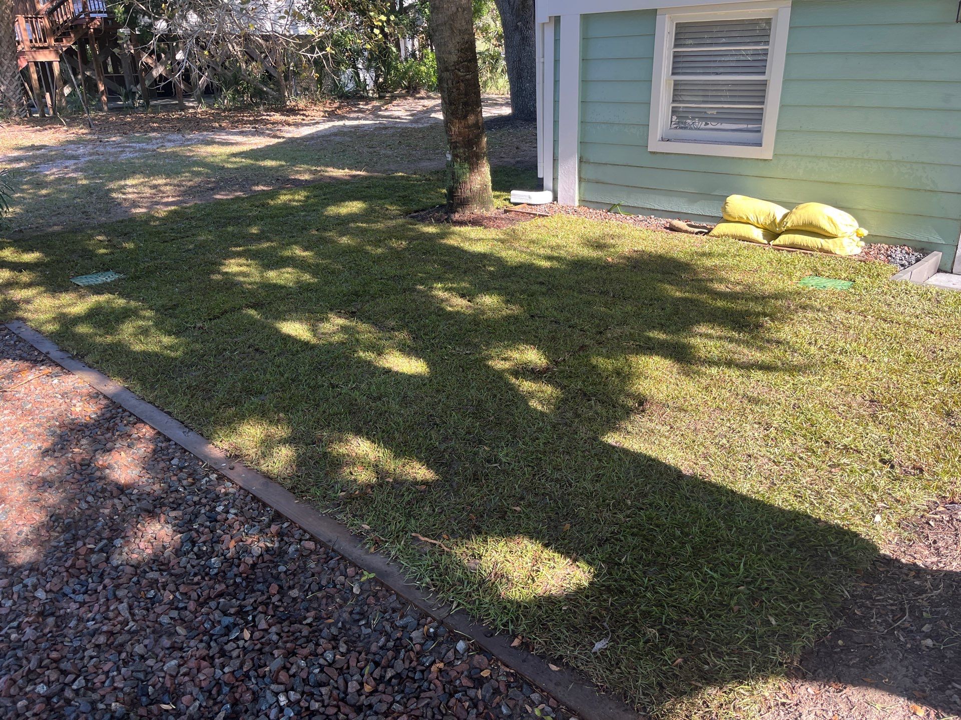 Drainage and Sod Project in Edisto Island by Hudson Bros Lawn Care LLC
