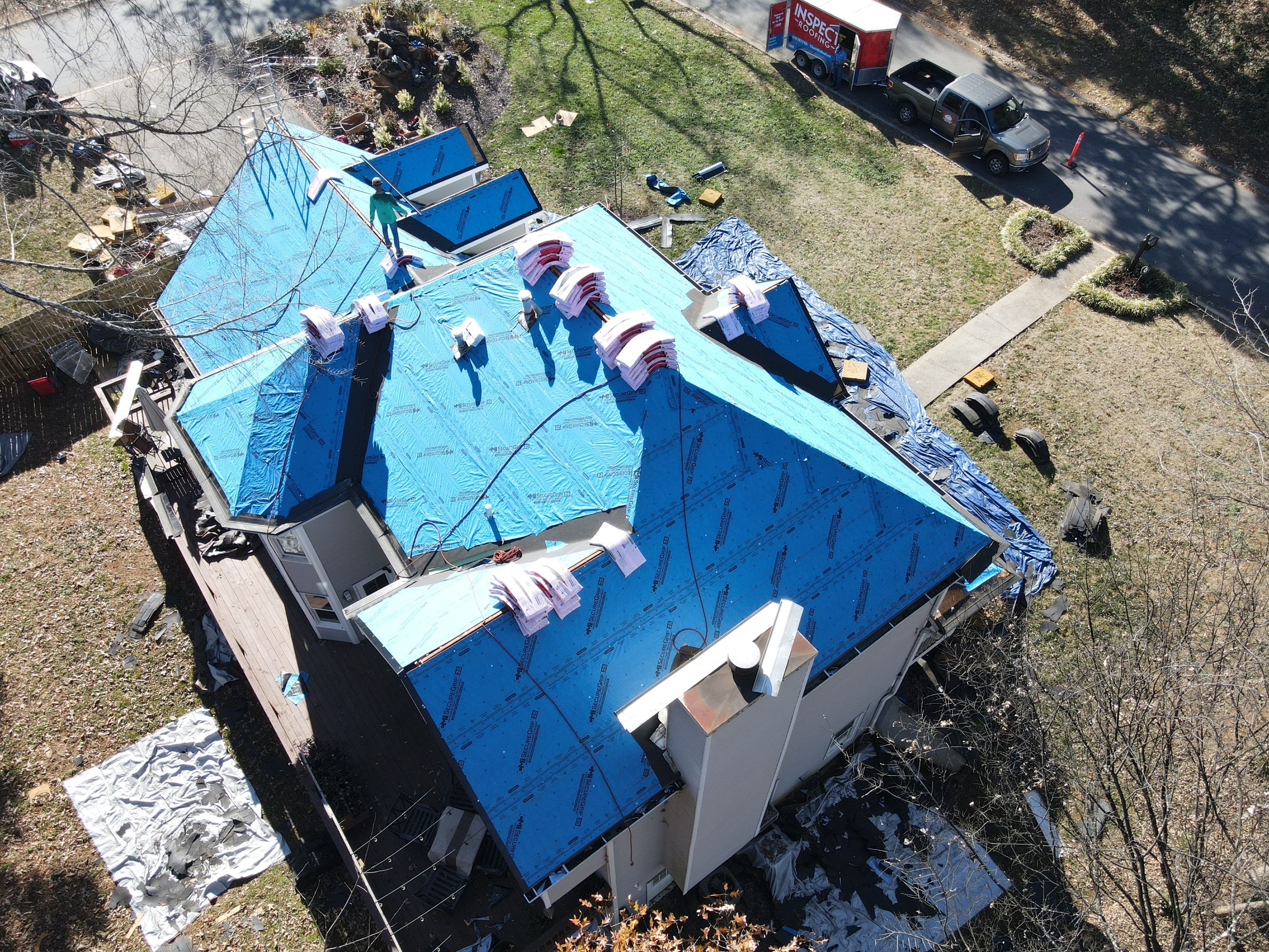 Residential Roofing Installation using Owens Corning by Inspector Roofing and Restoration
