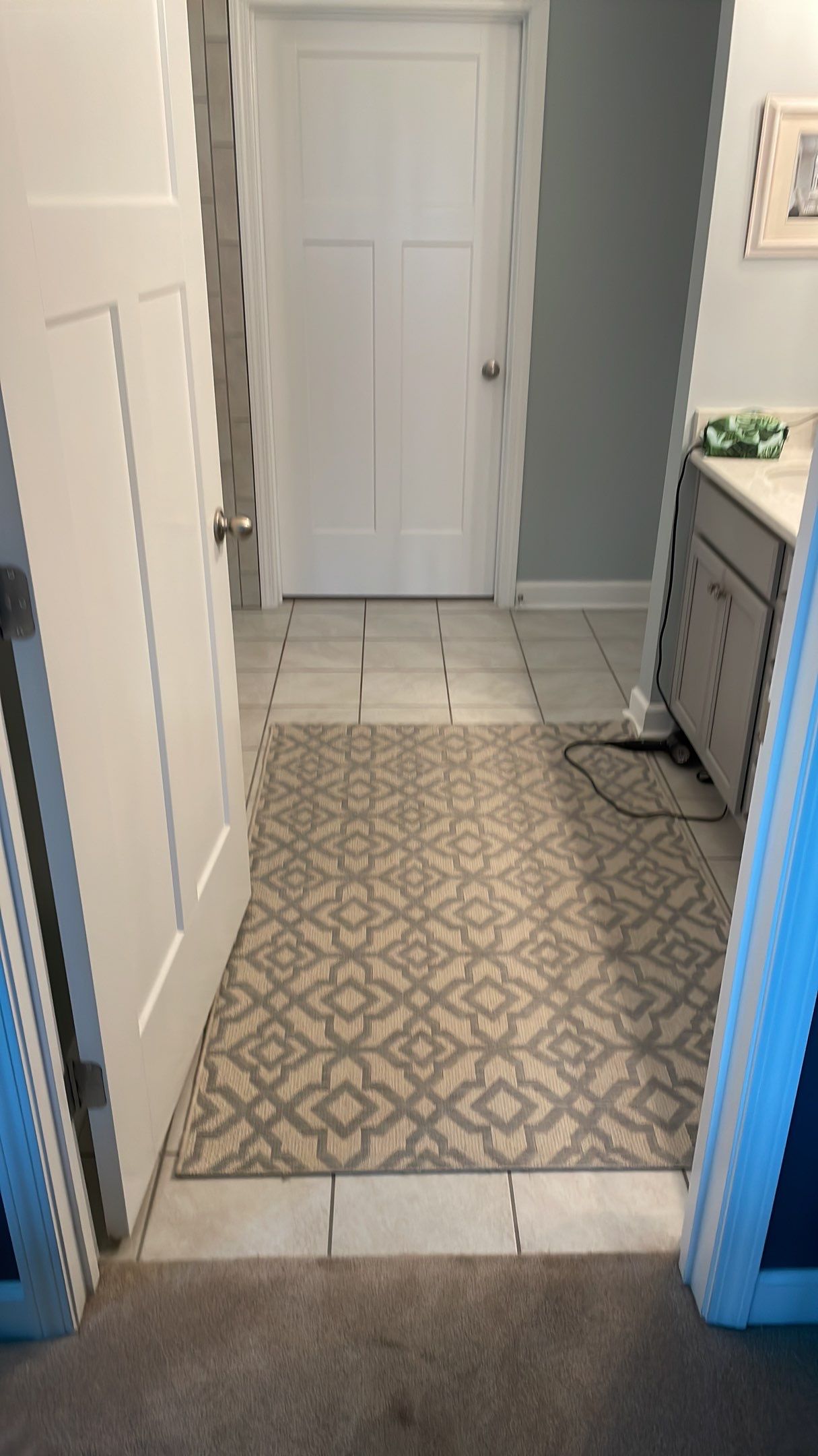 Bathroom Remodel using Decorative Tile by Footprints Floors of Coastal Carolina
