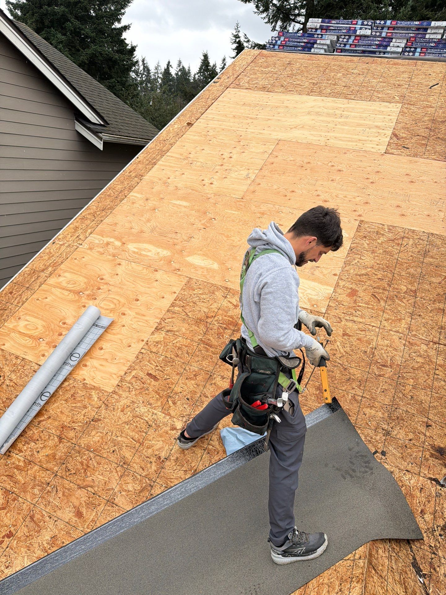 Residential Roofing Installation using GAF HDZ Shingles by Roofing Formula LLC