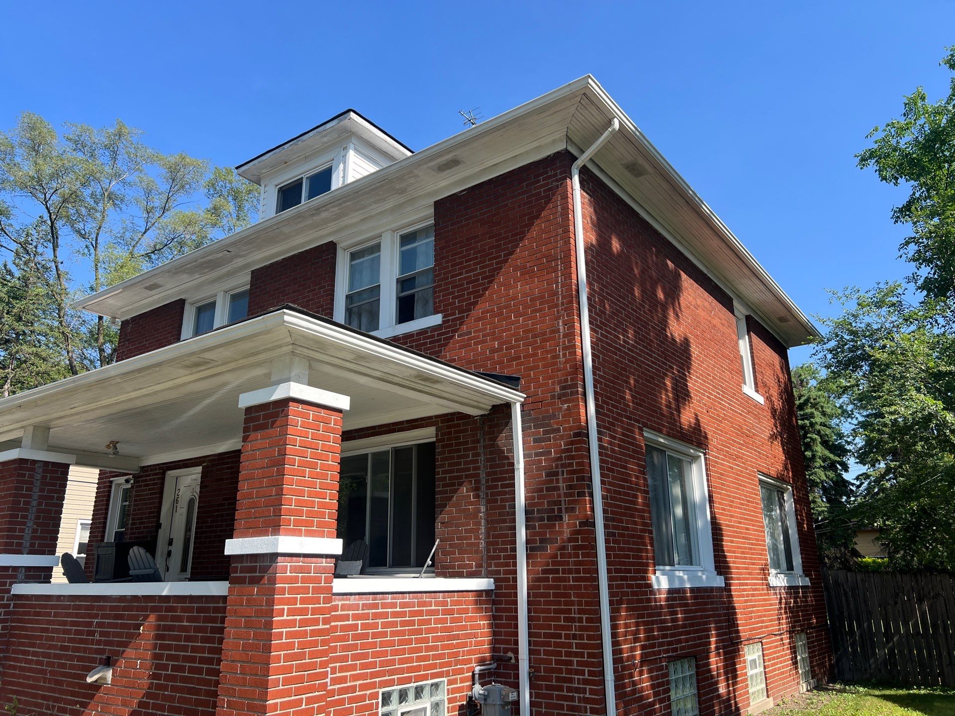 Ferndale Exterior Trim Restoration and Gutter System Installation by Top Shelf Painter