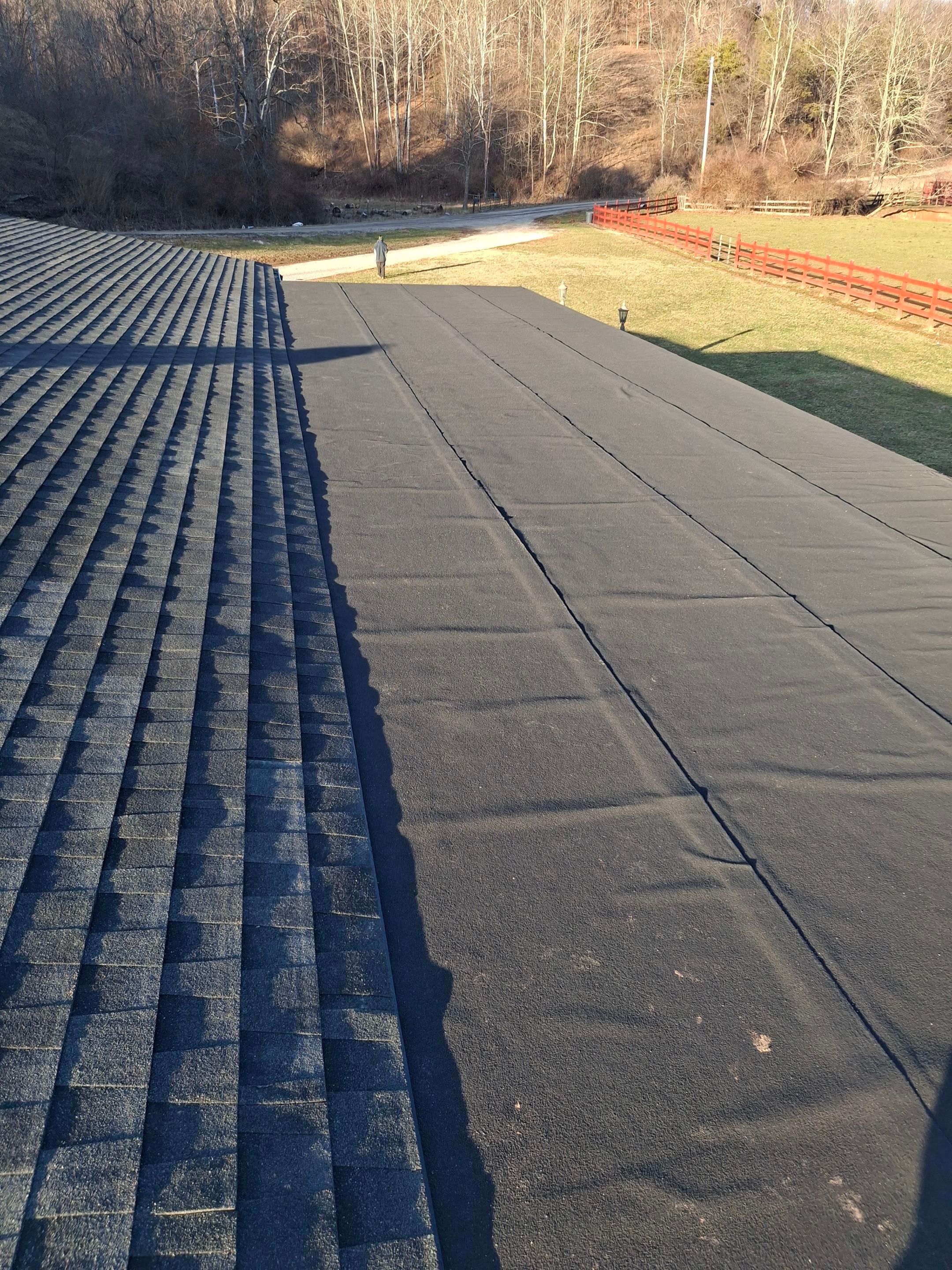 Residential Roofing Installation using GAF Timberline HDZ Charcoal by Rainstoppers Roofing