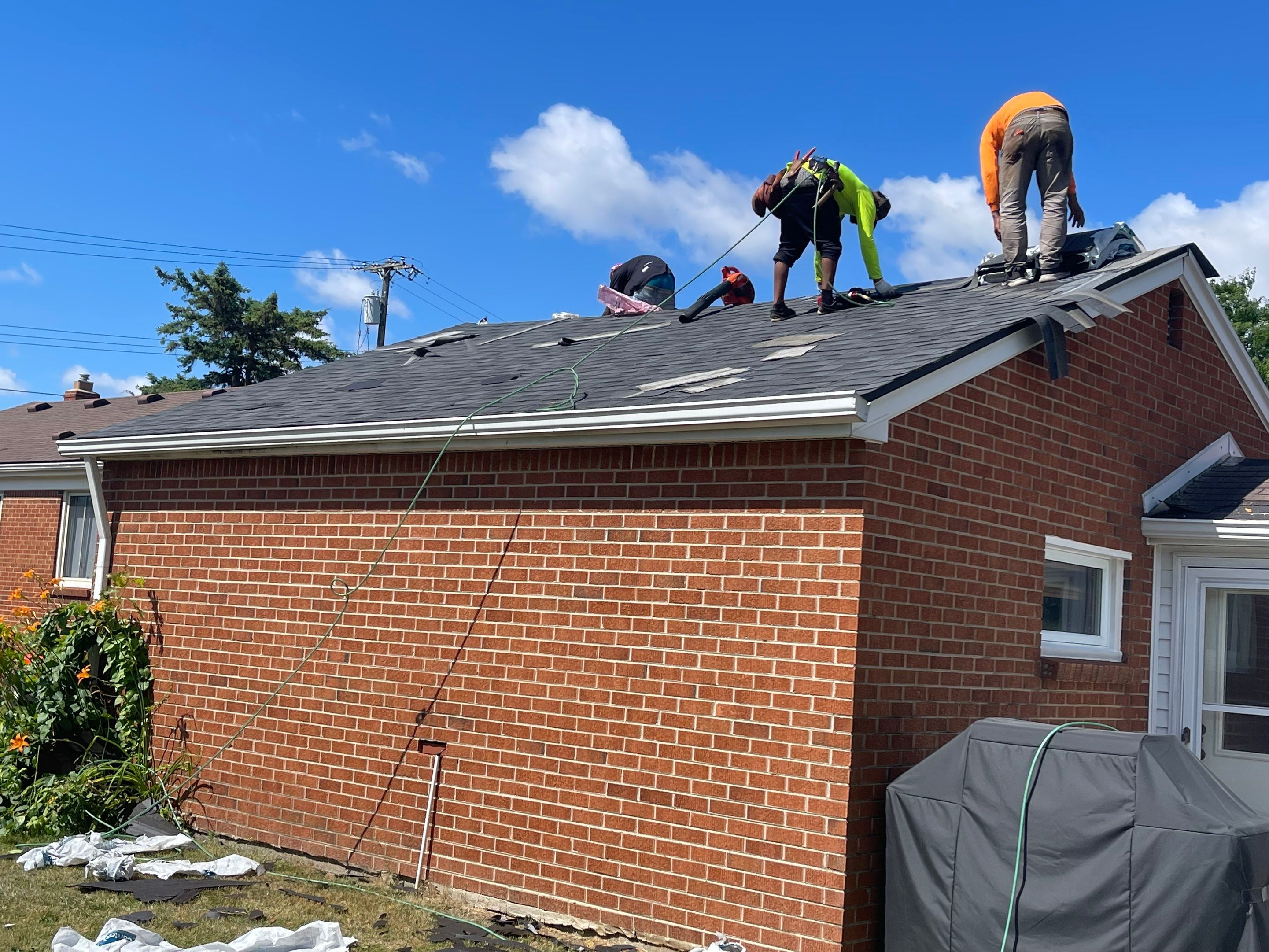Residential Roofing Installation using IKO Dual Black by JNR Roofing LLC