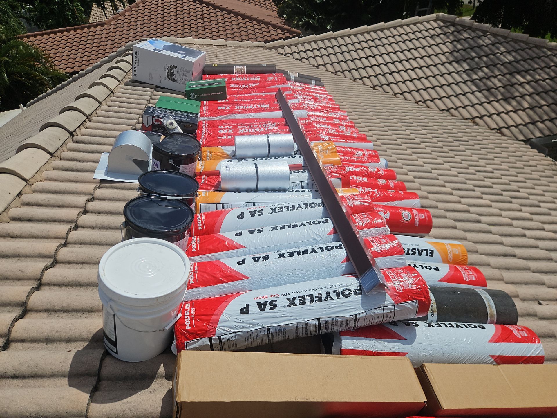 Residential Roofing Installation using 1" Nail strip metal roof by BLUES BROTHERS ROOFING