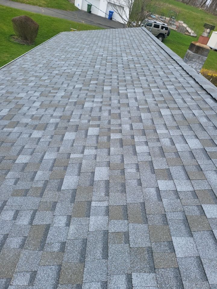 Residential Roofing Installation using Residential Roofing Installation using Owens Corning TruDefinition Duration - Quarry Gray & Sterling Gray Mainstreet siding by A Plus Exterior